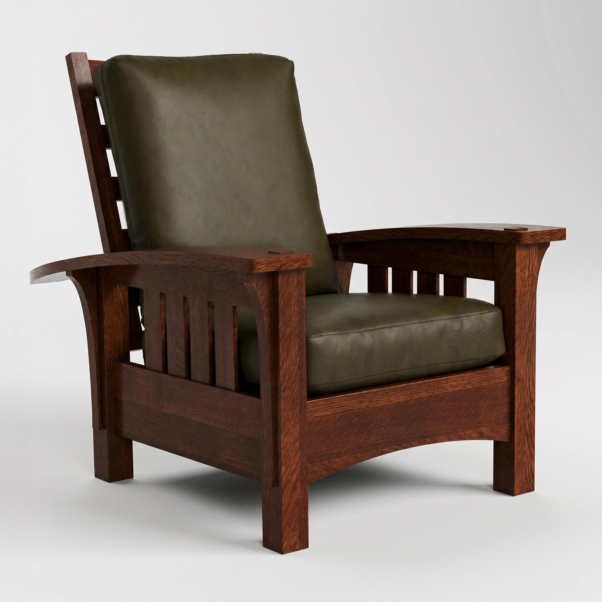 Bow Arm Morris Chair with Loose Cushion - Image 12
