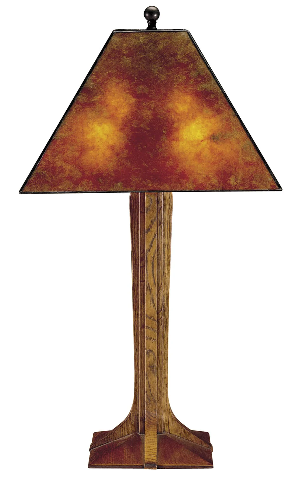 Corbel Base Table Lamp with Mica Shade