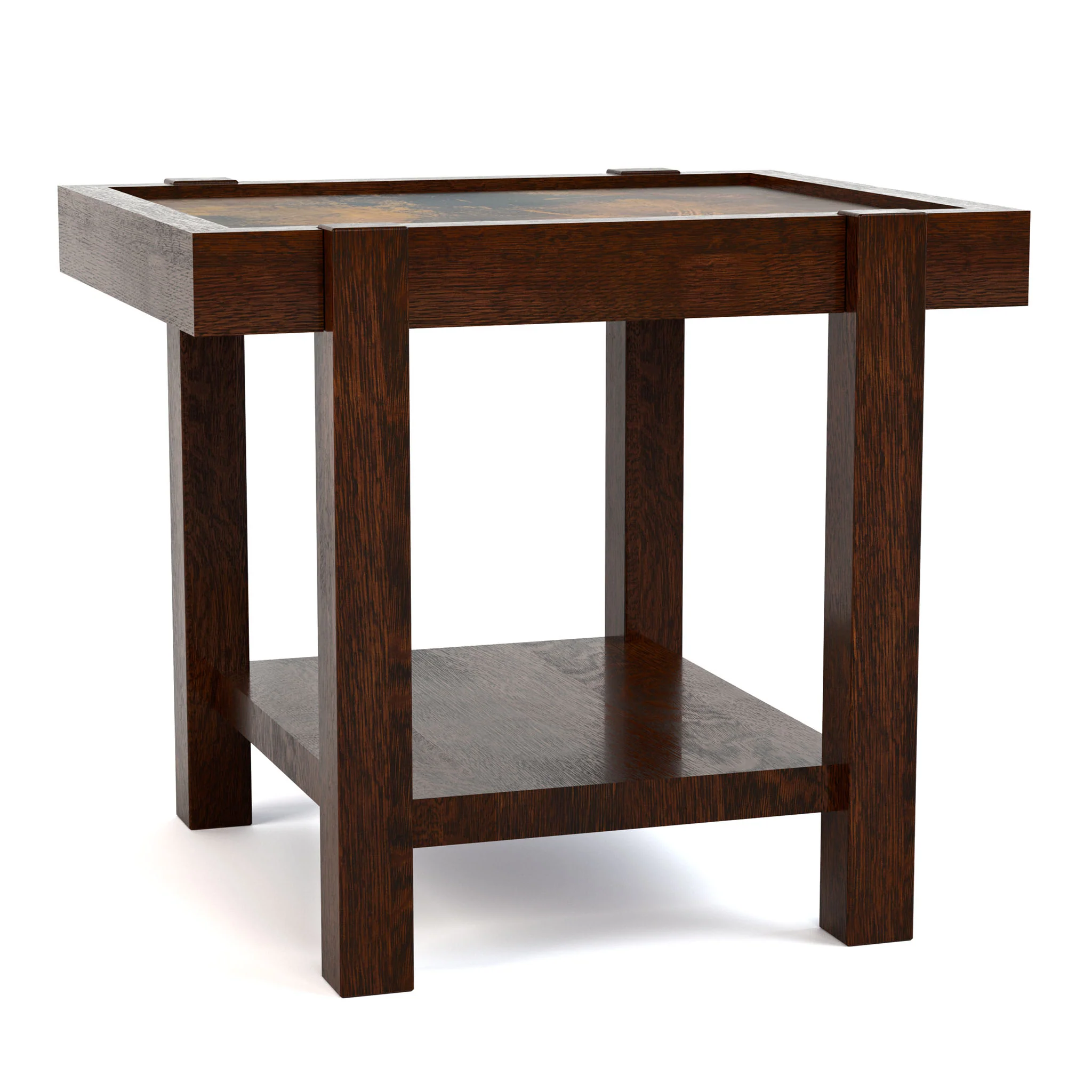 Durant Inset Copper Side Table - Image 2