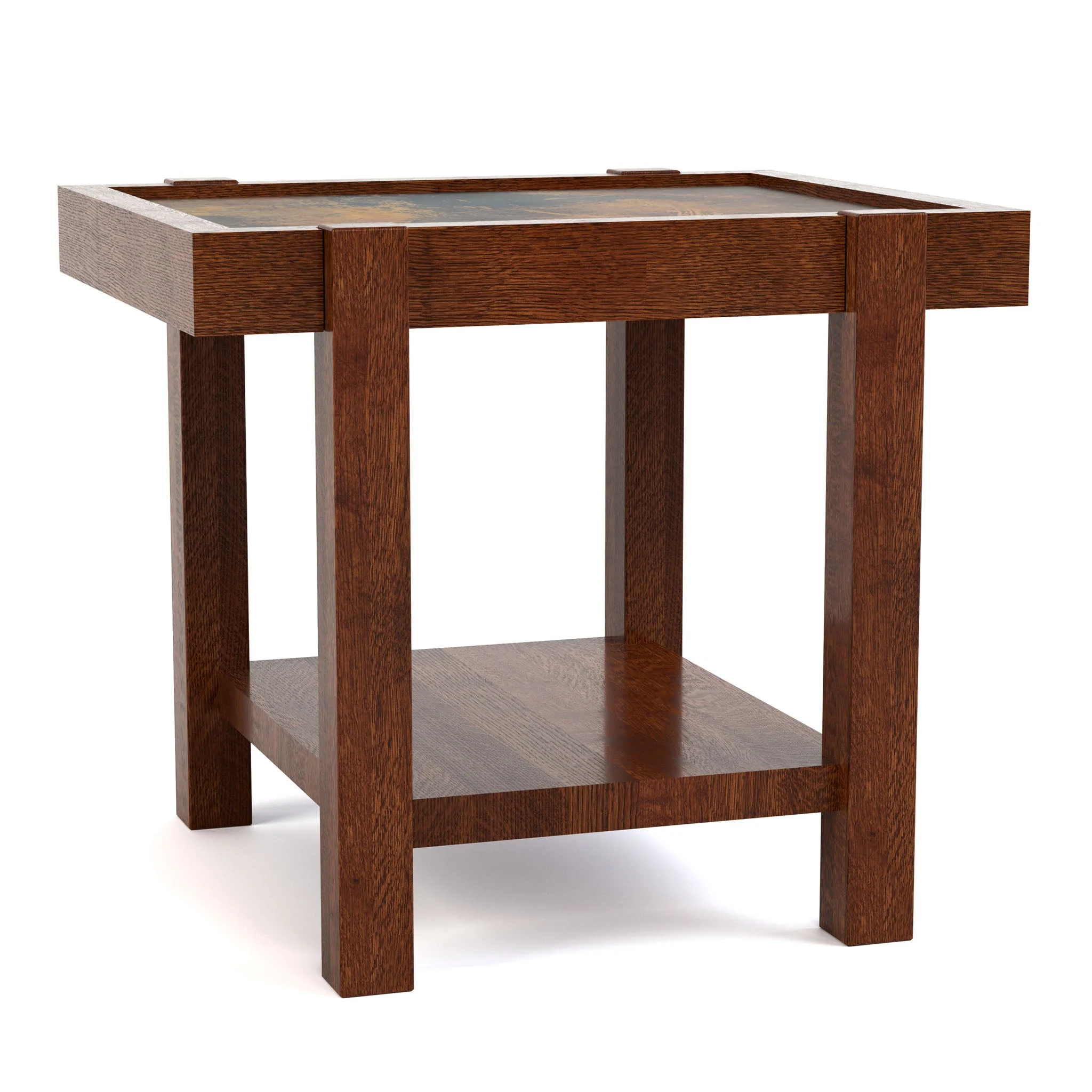 Durant Inset Copper Side Table - Image 8