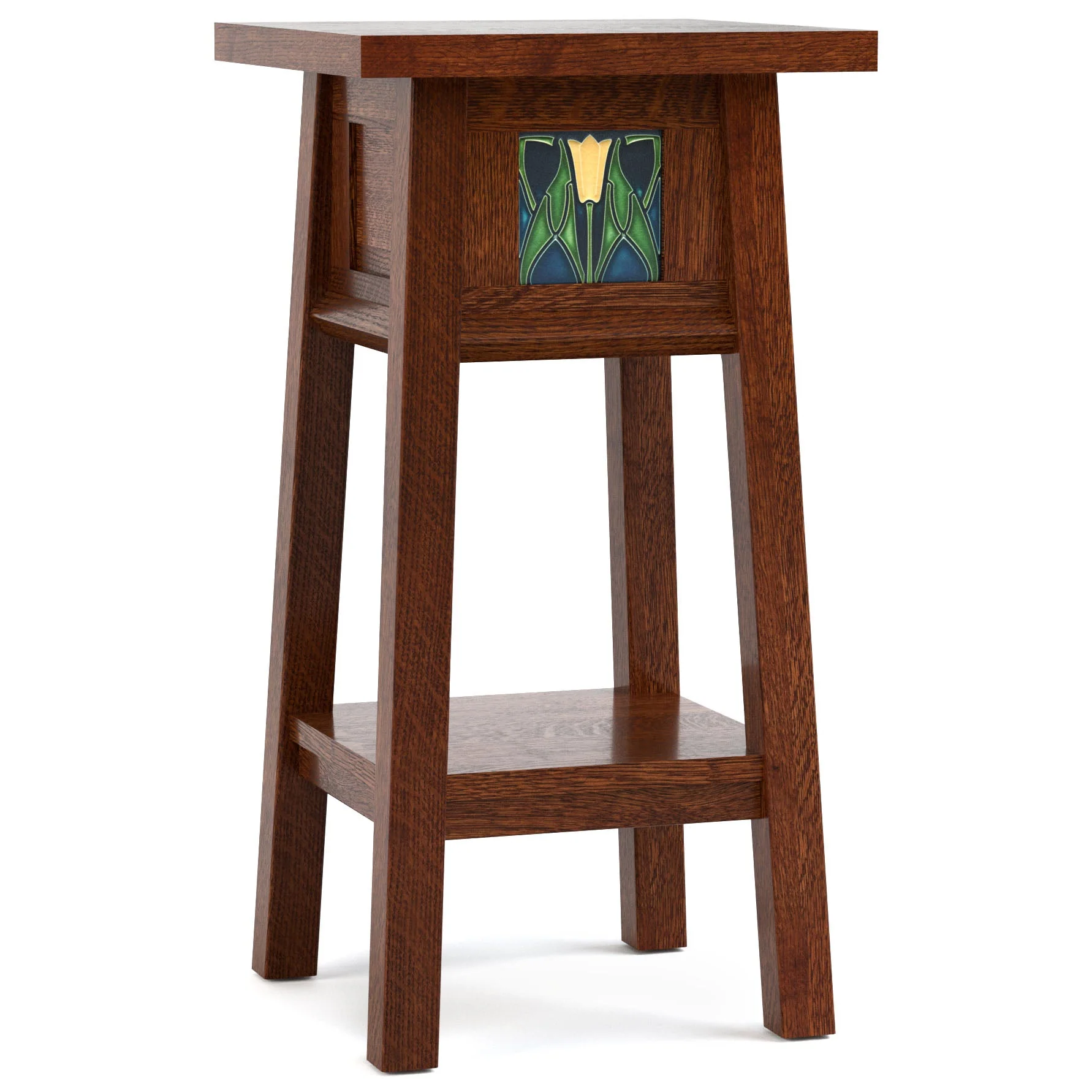 Floral Tile 24-inch Plant Stand - Image 3