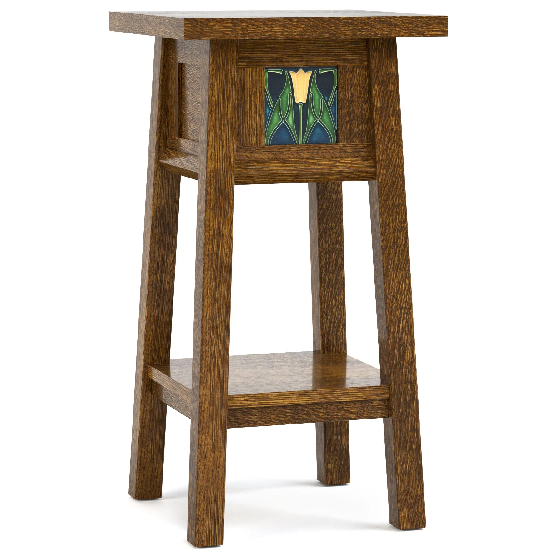 Floral Tile 24-inch Plant Stand - Image 4