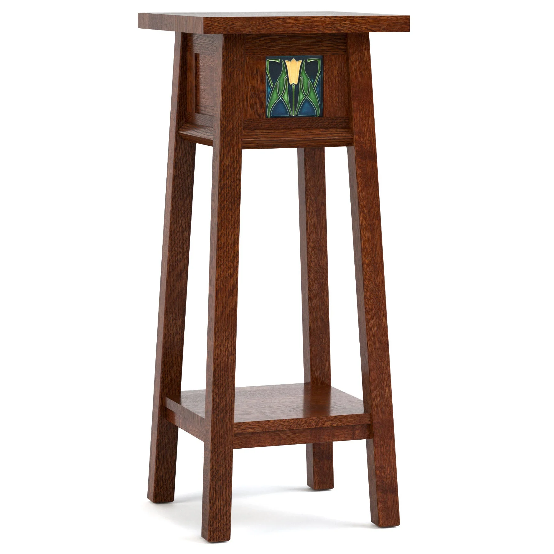 Floral Tile 30-inch Plant Stand - Image 3