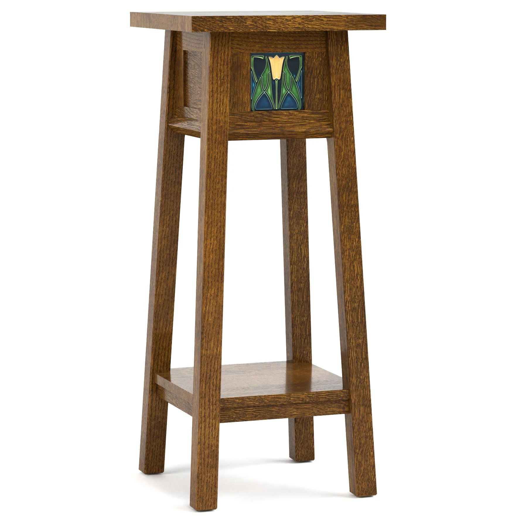 Floral Tile 30-inch Plant Stand - Image 4