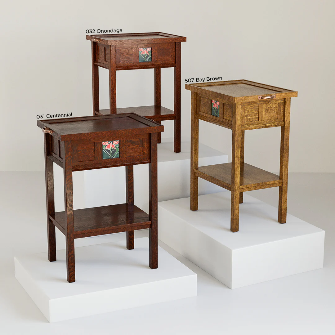 Floral Tile Tray Table - Image 9