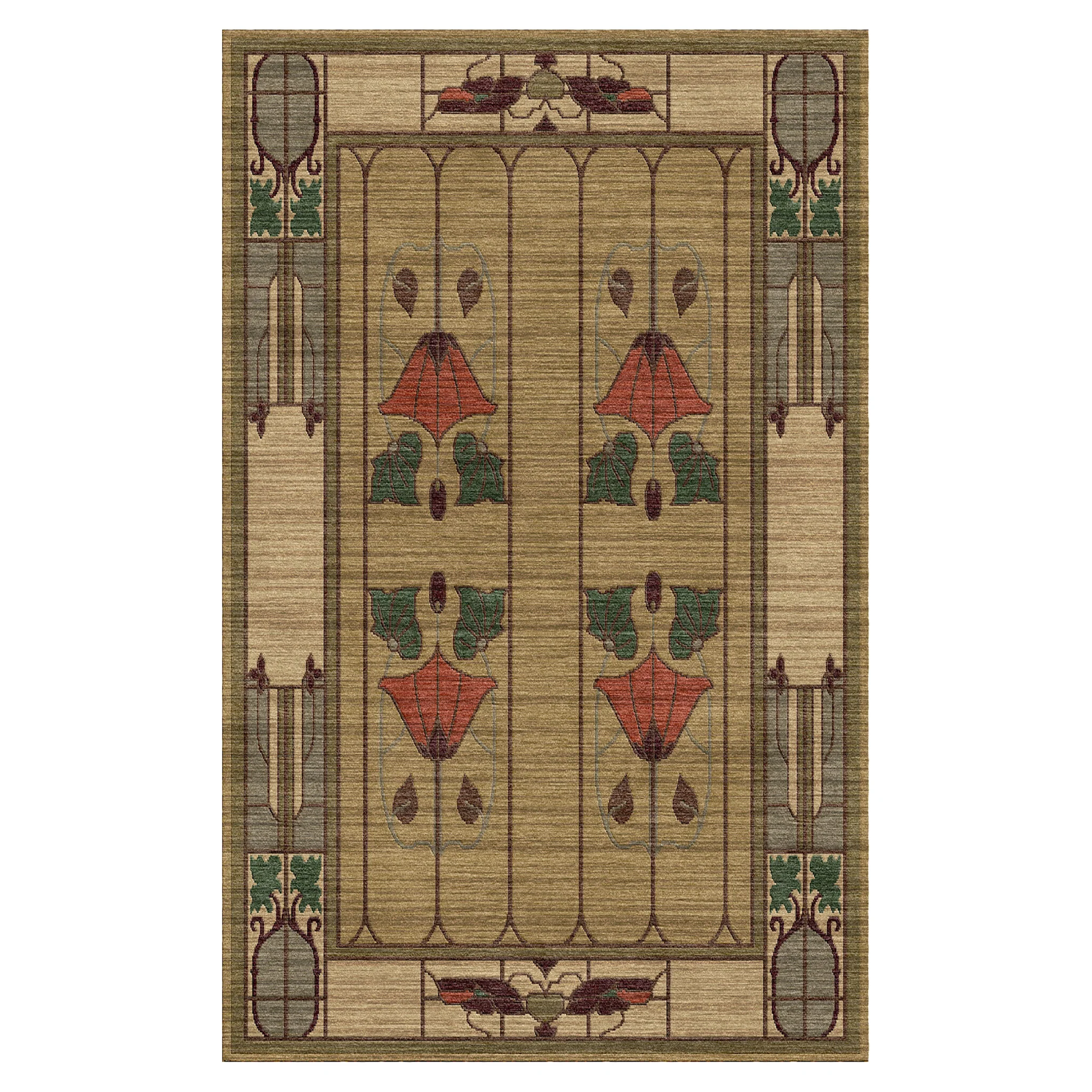 Garden Window Rug, Moss