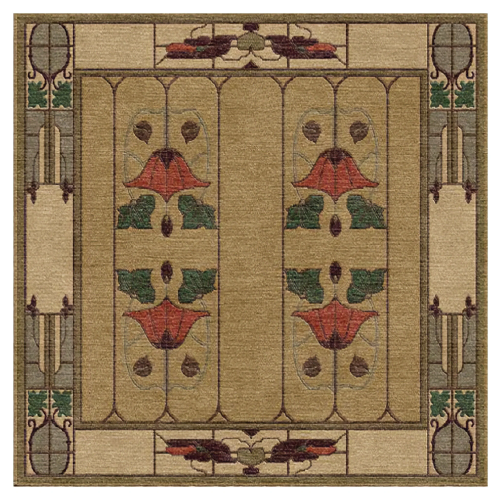 Garden Window Rug, Moss - Image 4