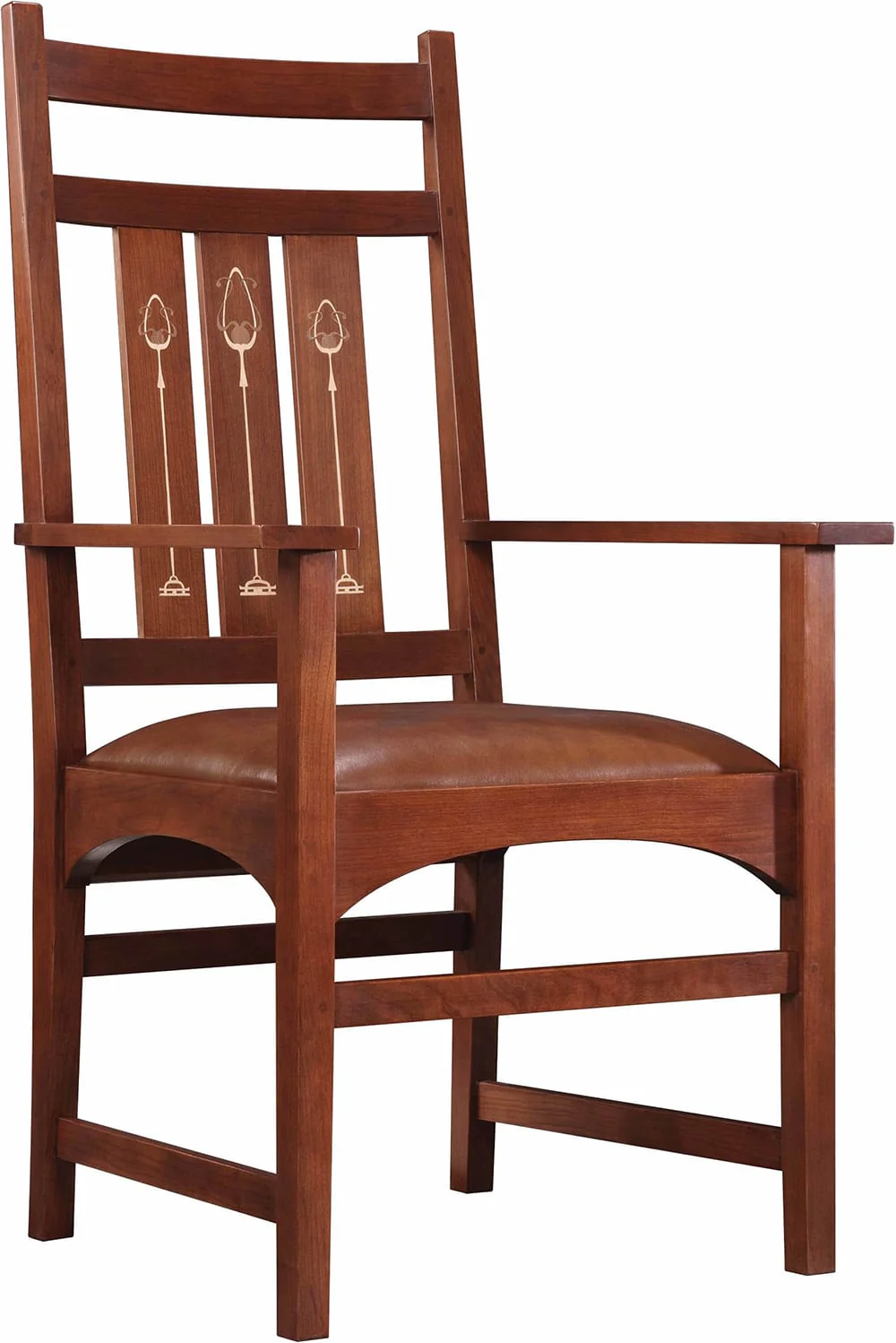 Harvey Ellis Arm Chair, with Inlay - Image 3