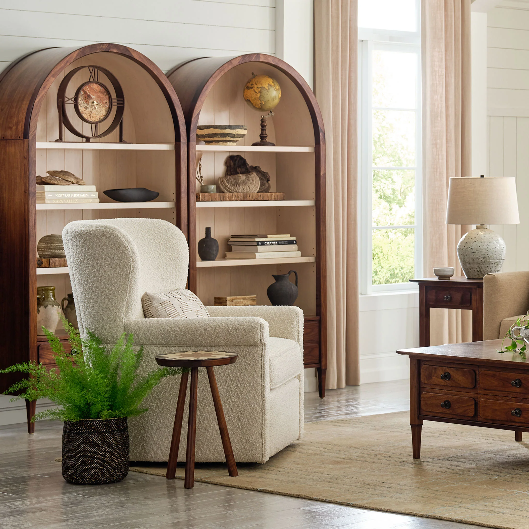 Hudson Valley Swivel Wing Chair - Image 2