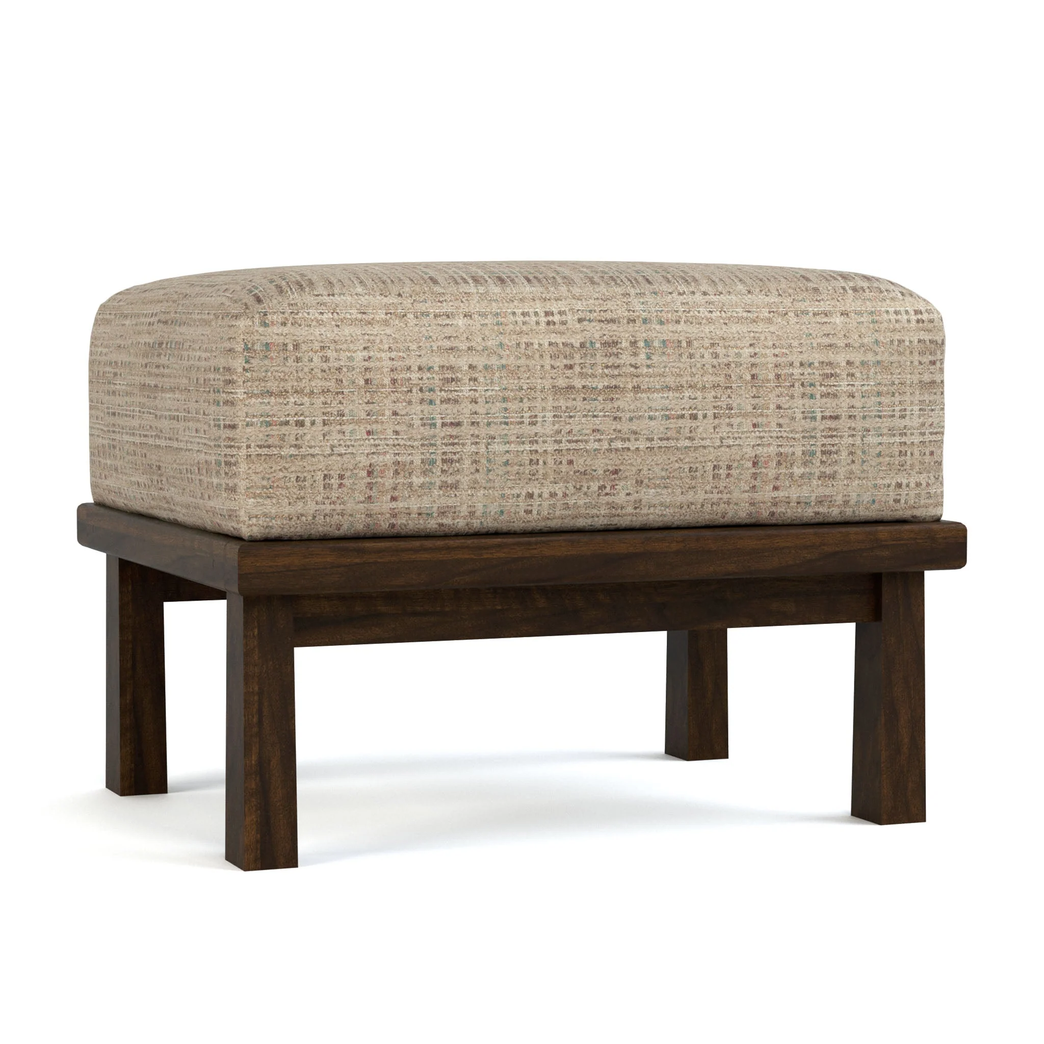 Hudson Valley Wood-Frame Ottoman