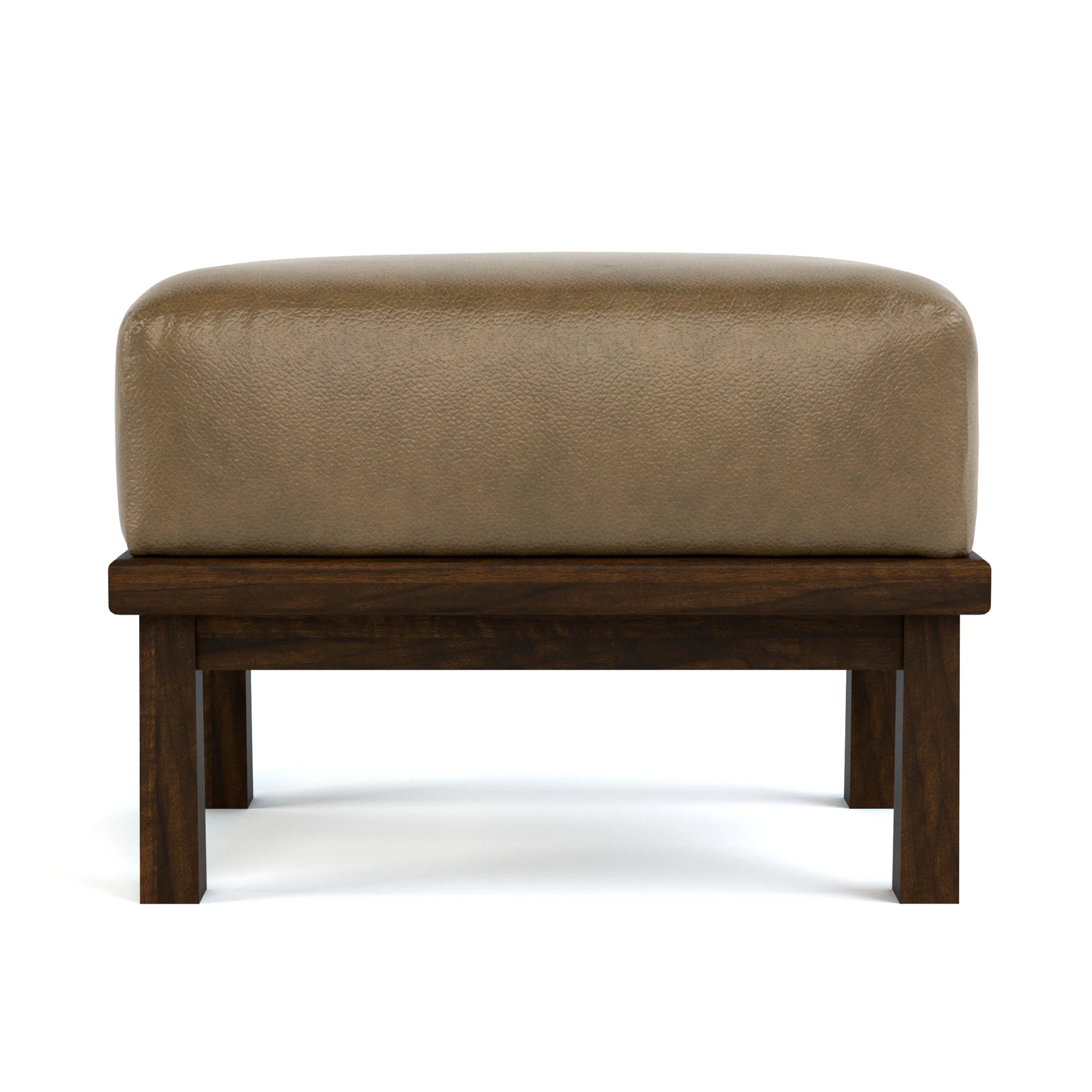 Hudson Valley Wood-Frame Ottoman - Image 6