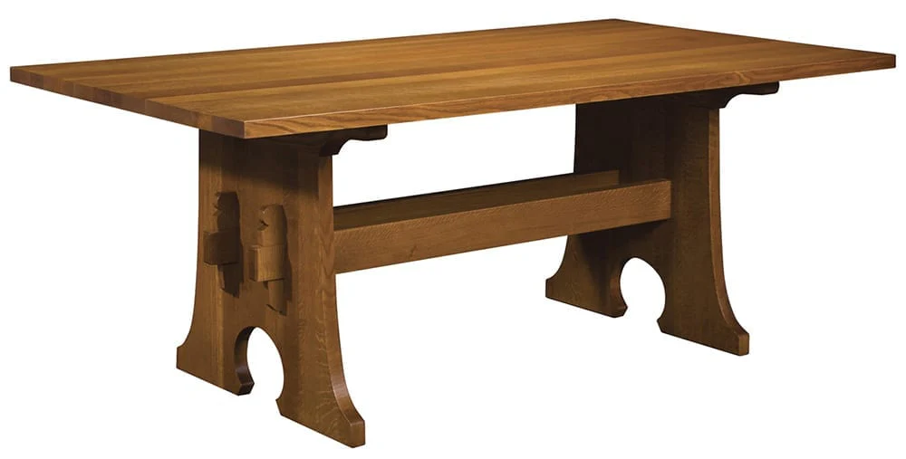 Keyhole Trestle Table - Image 2
