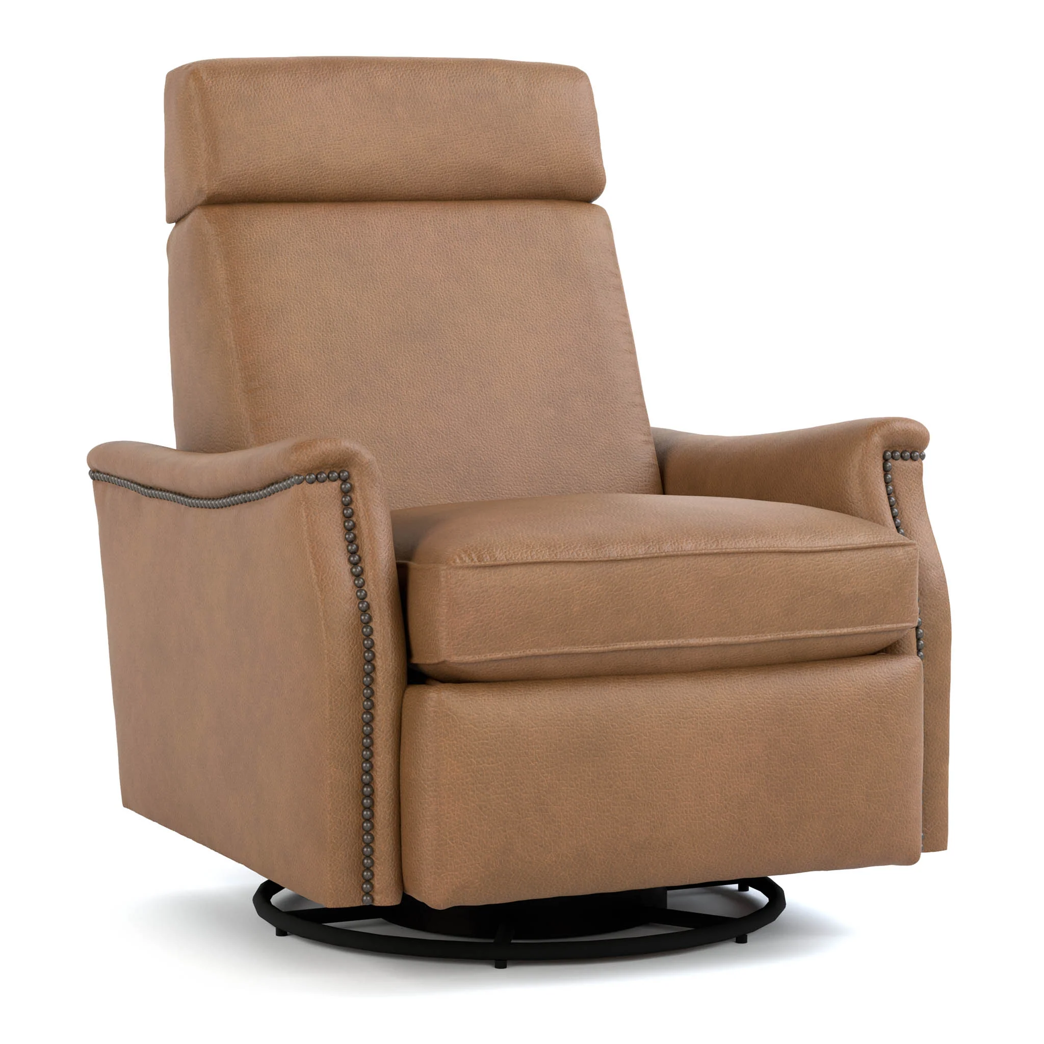 Laurel Saddle-Arm Swivel Recliner