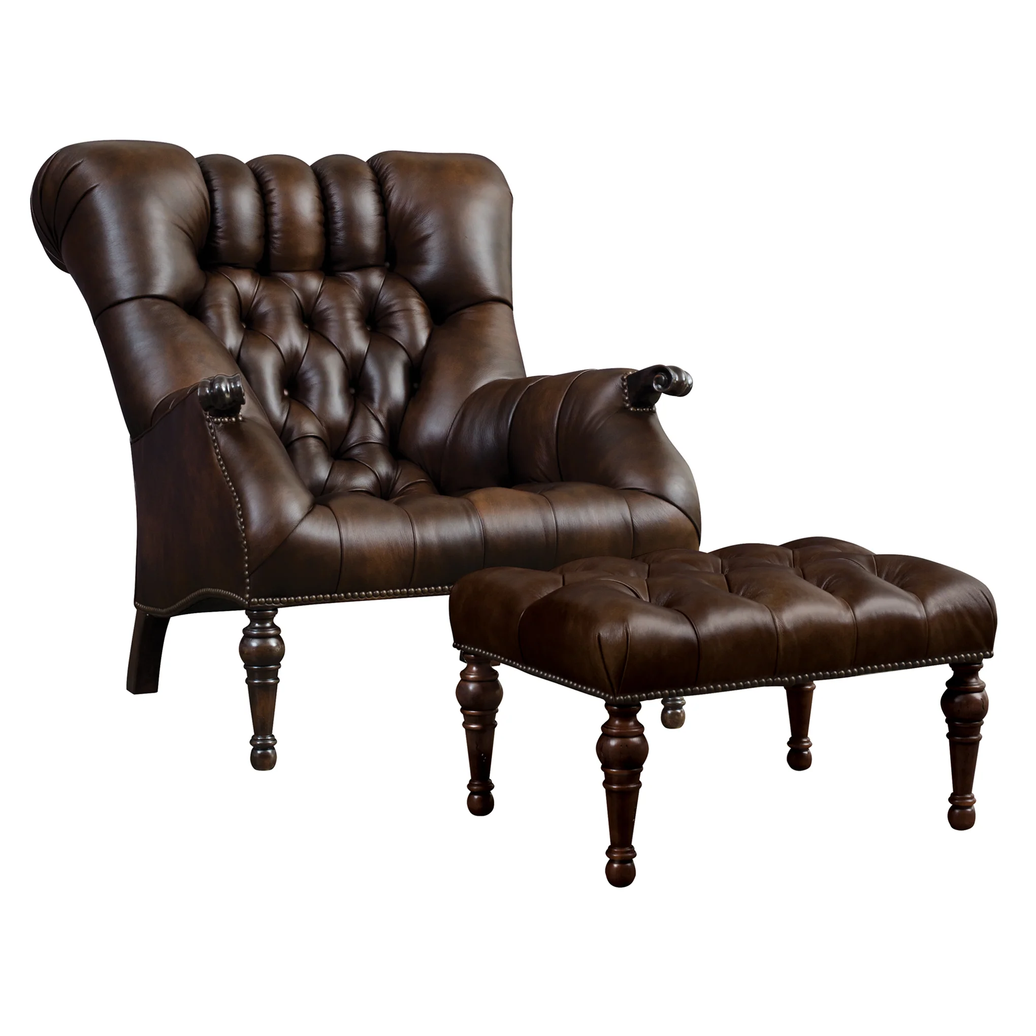 Leopold's Chair & Ottoman Set - Image 3