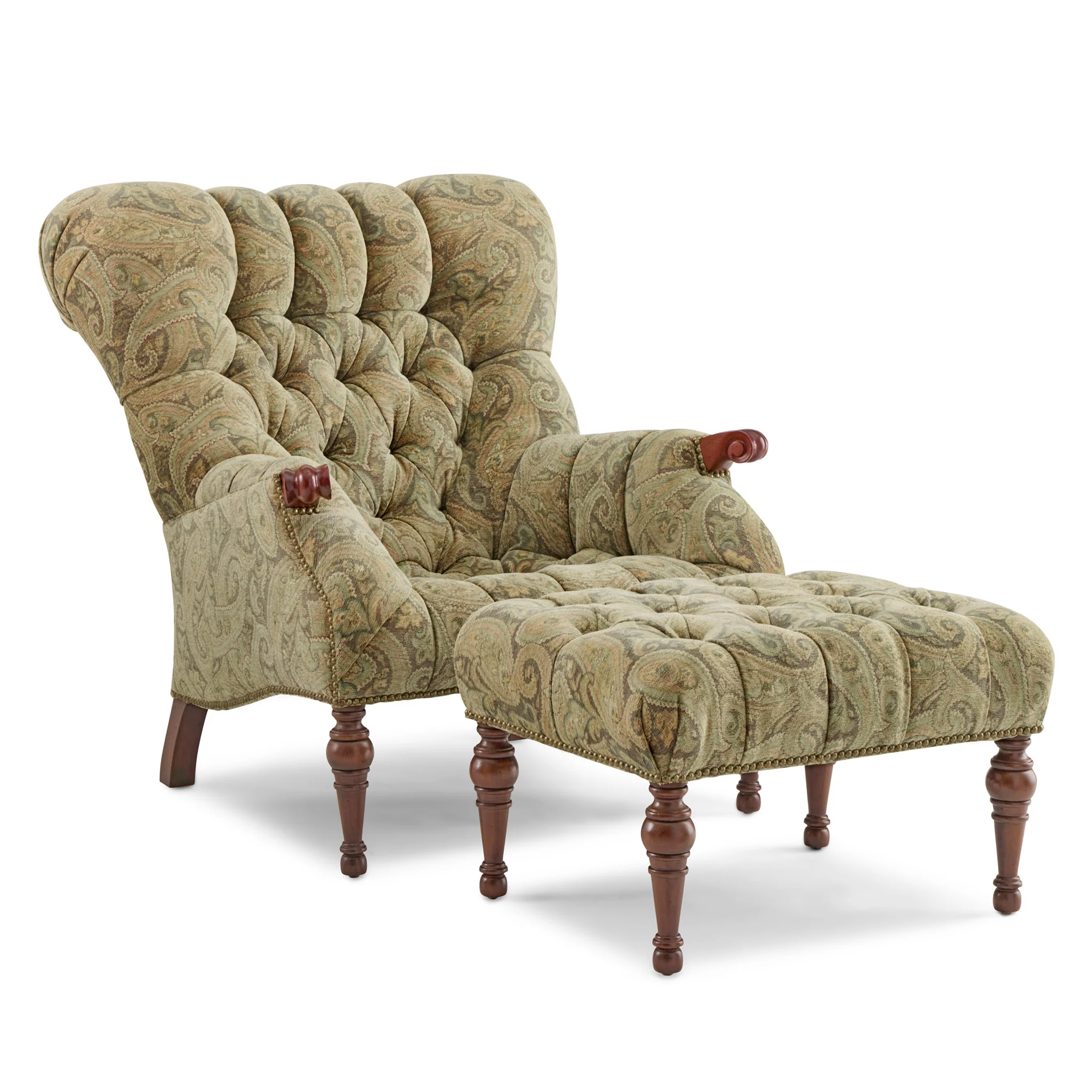 Leopold's Chair & Ottoman Set - Image 4
