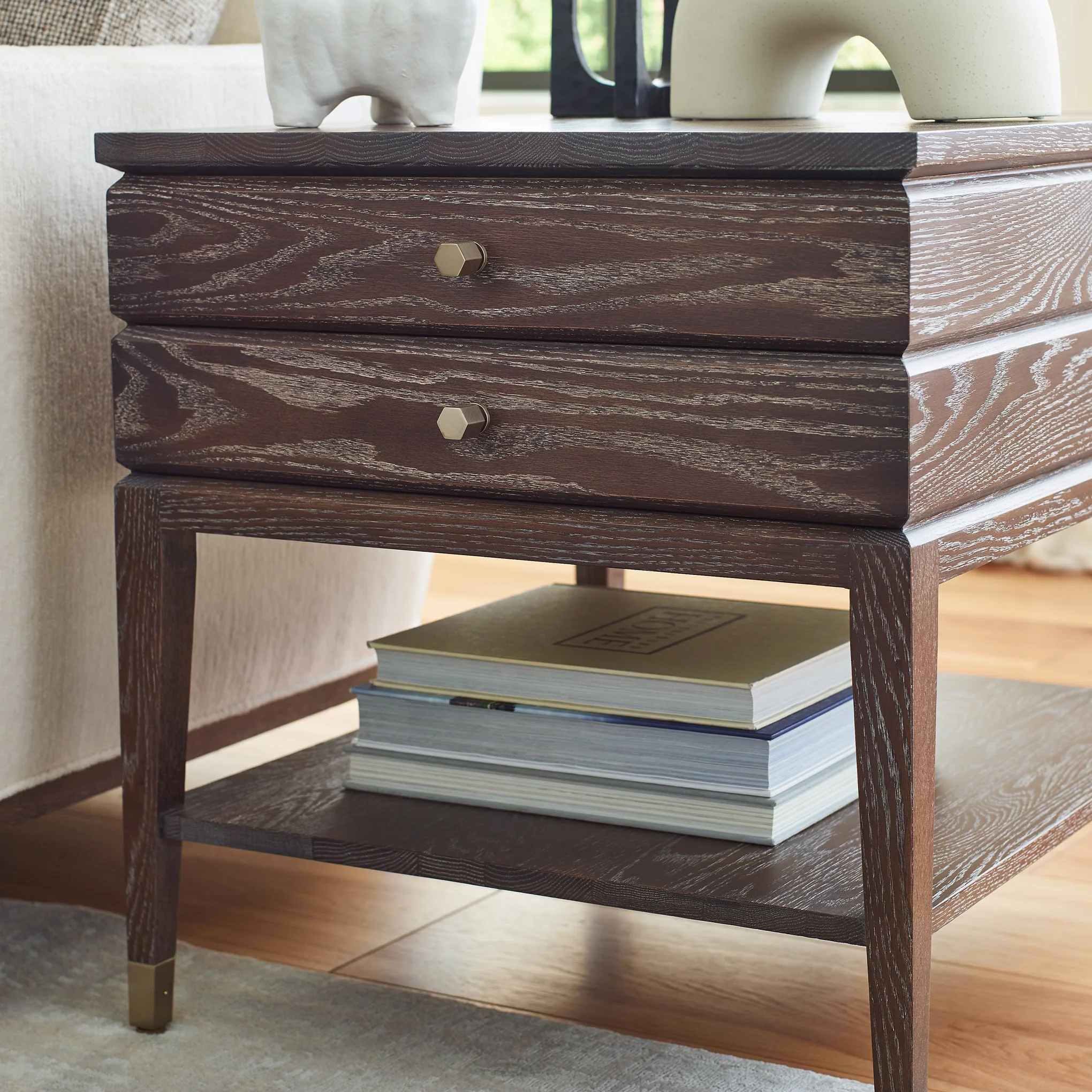 Maidstone Two-Drawer Side Table - Image 3