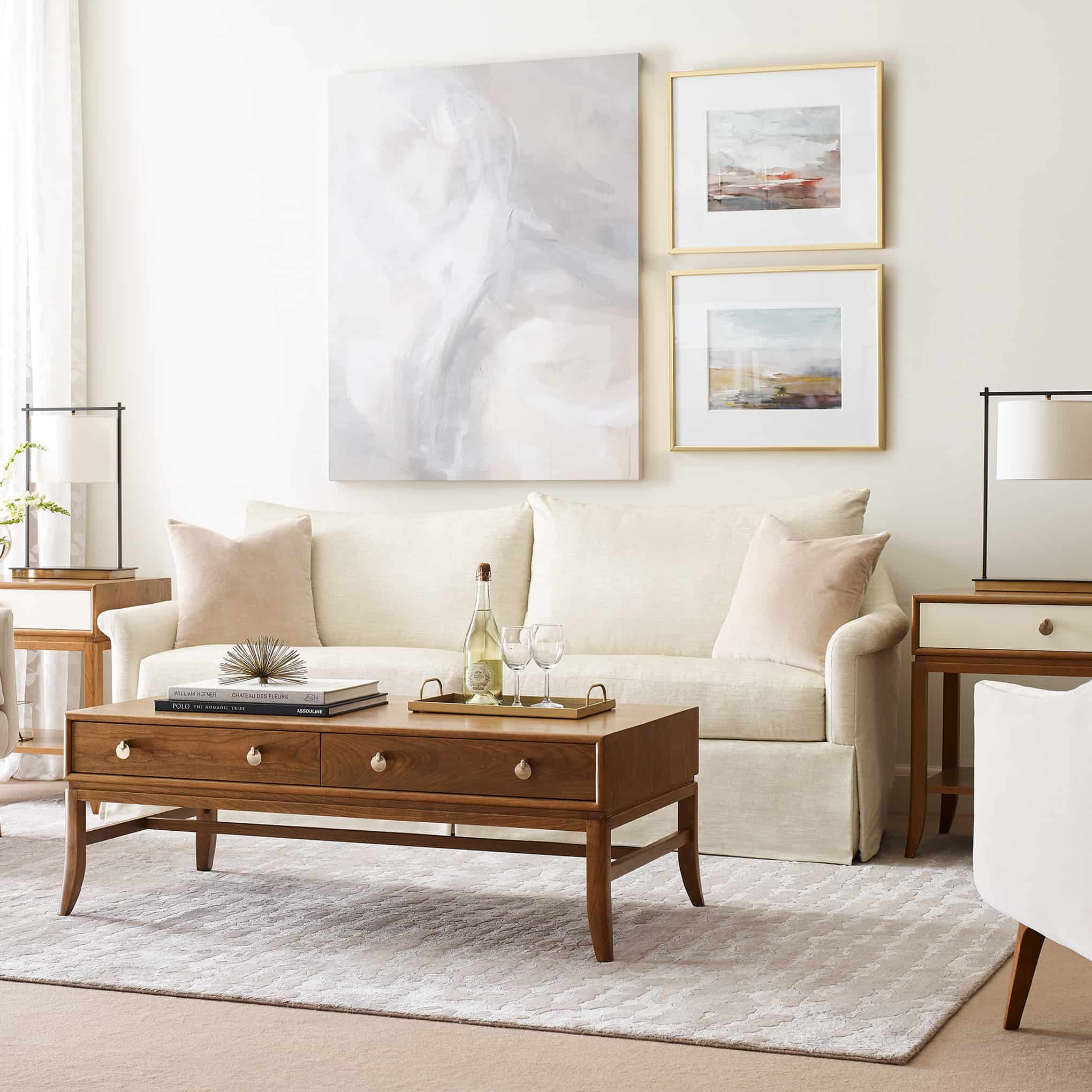 Martine Skirted Pillowback Sofa - Image 2