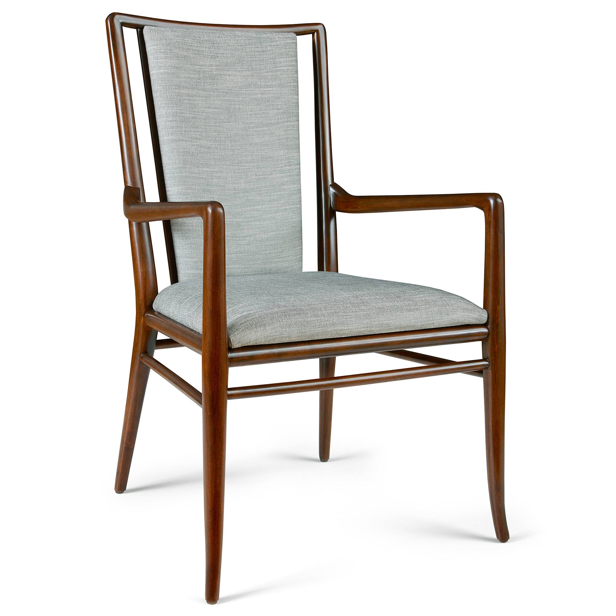 Martine Upholstered Back Arm Chair - Image 9