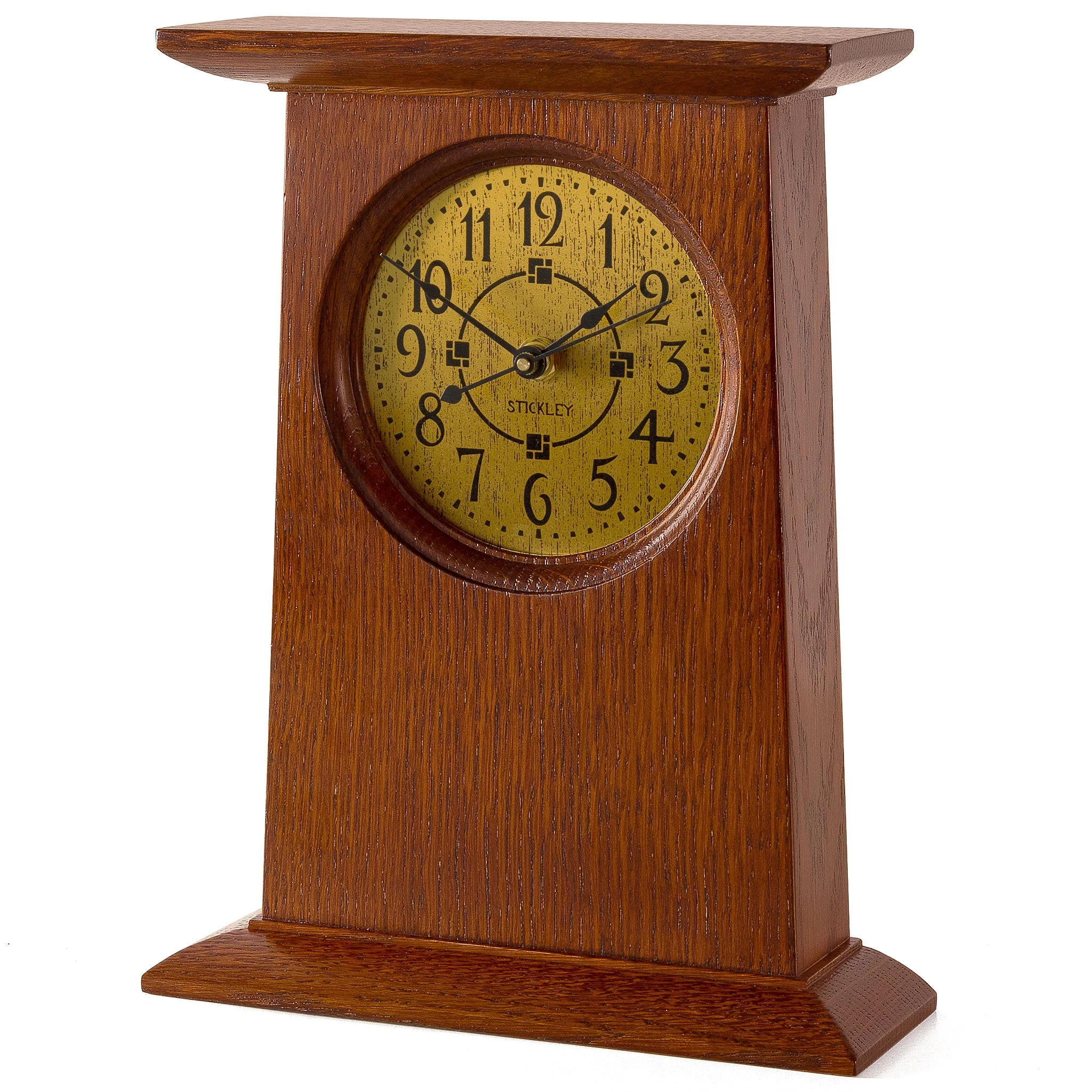 Mission Oak Mantel Clock - Image 2