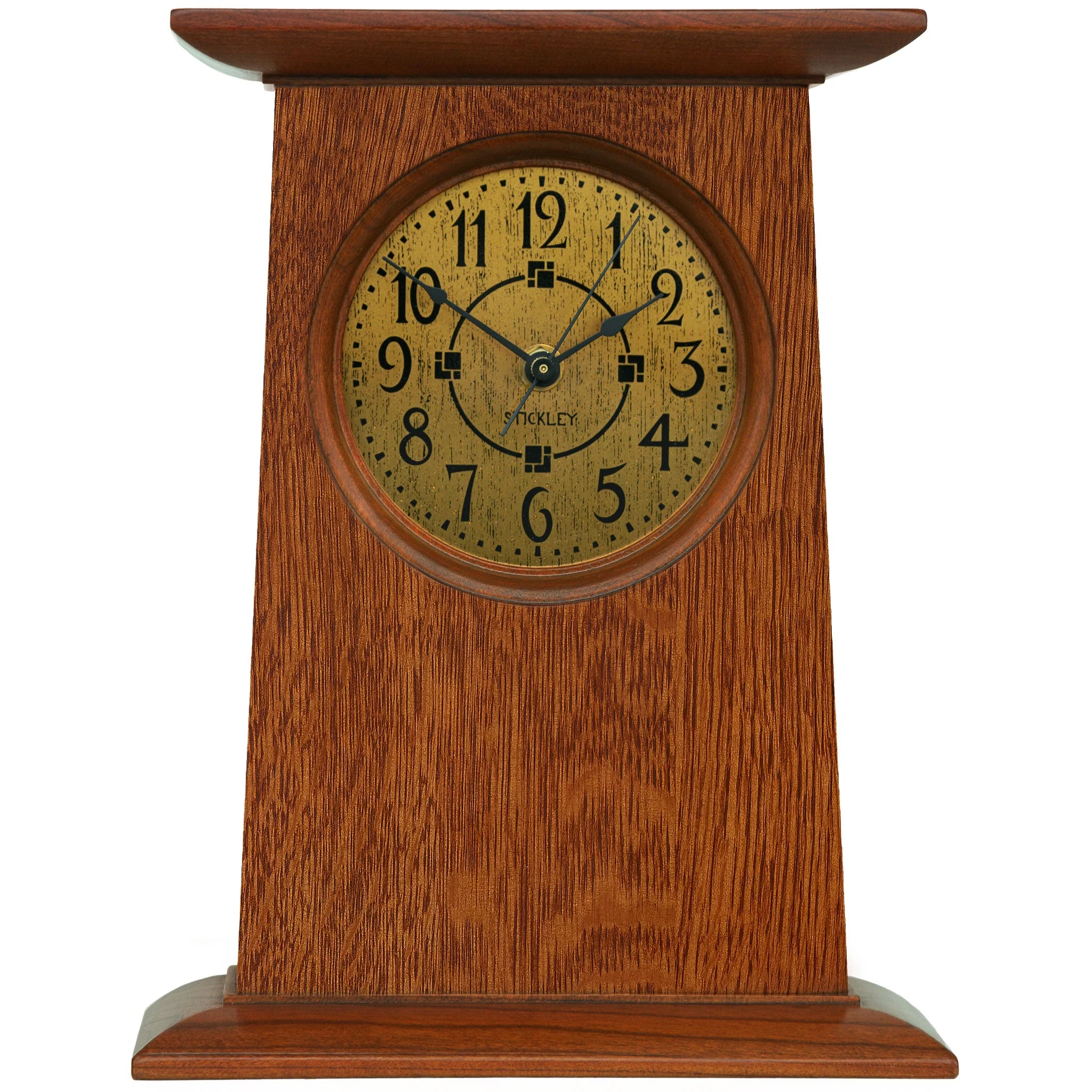 Mission Oak Mantel Clock - Image 5