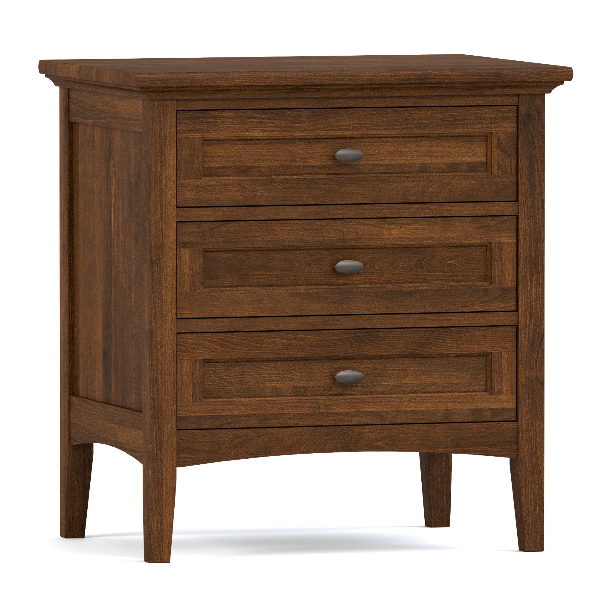 Revere Three-Drawer Nightstand - Image 4