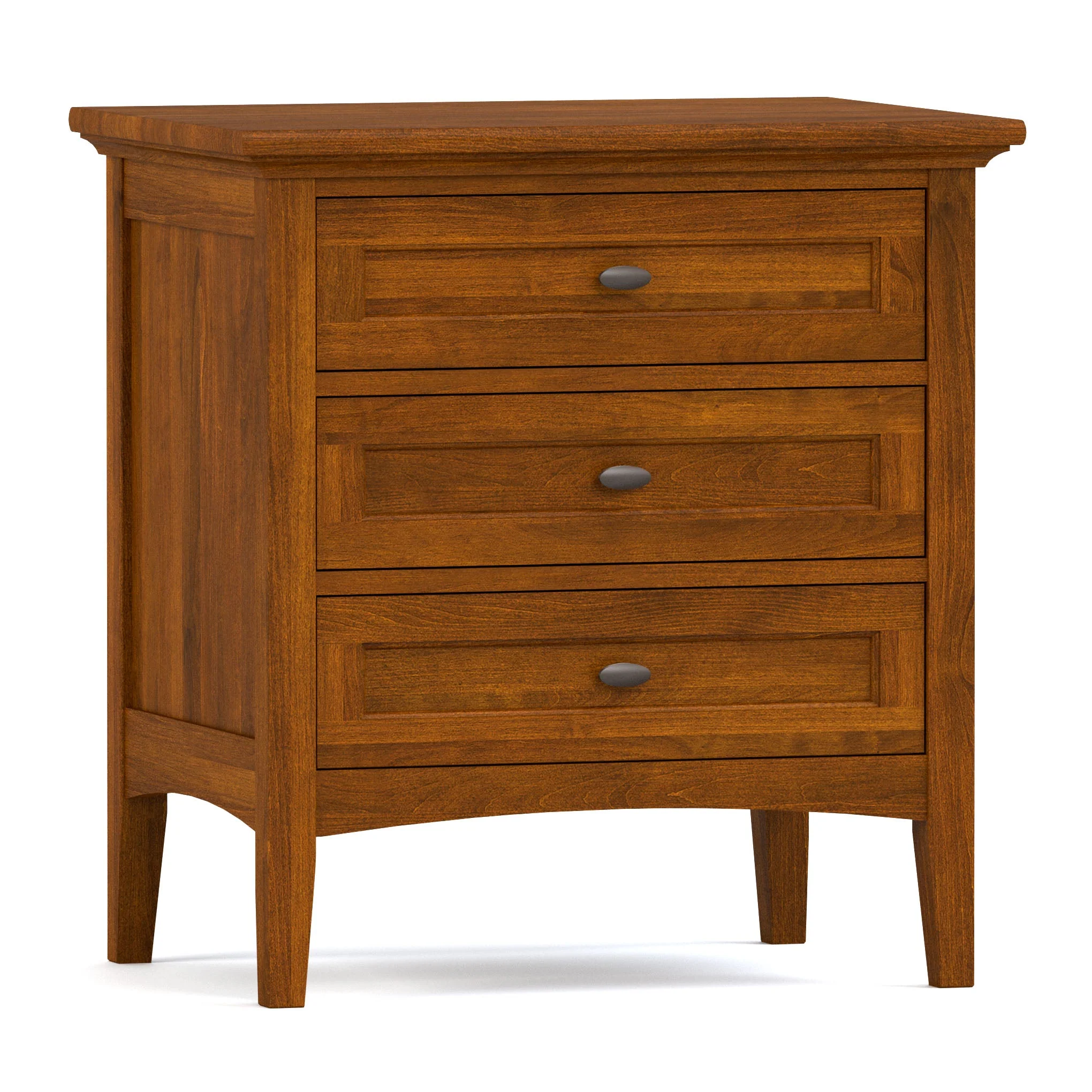 Revere Three-Drawer Nightstand - Image 8