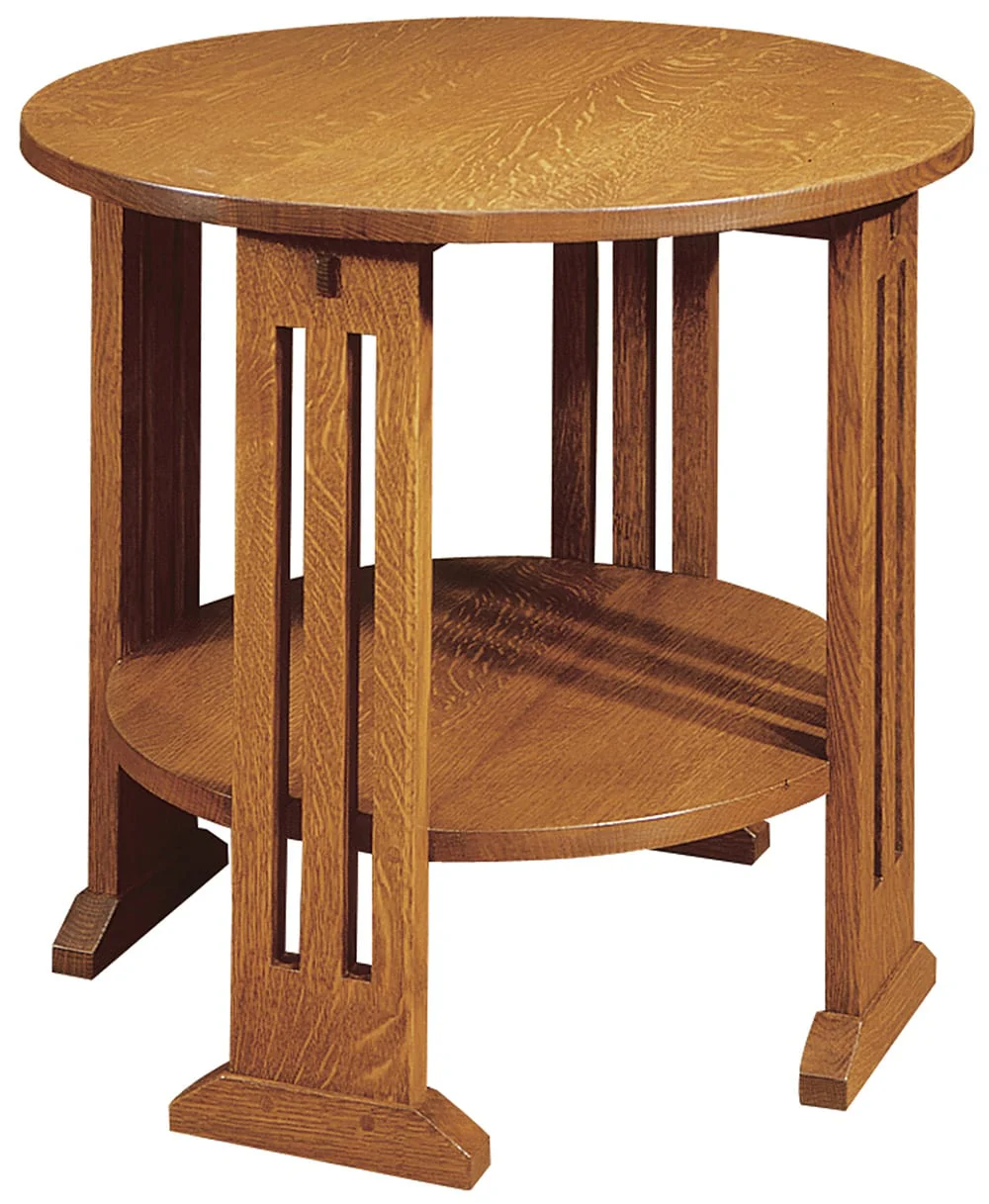Mission Round End Table