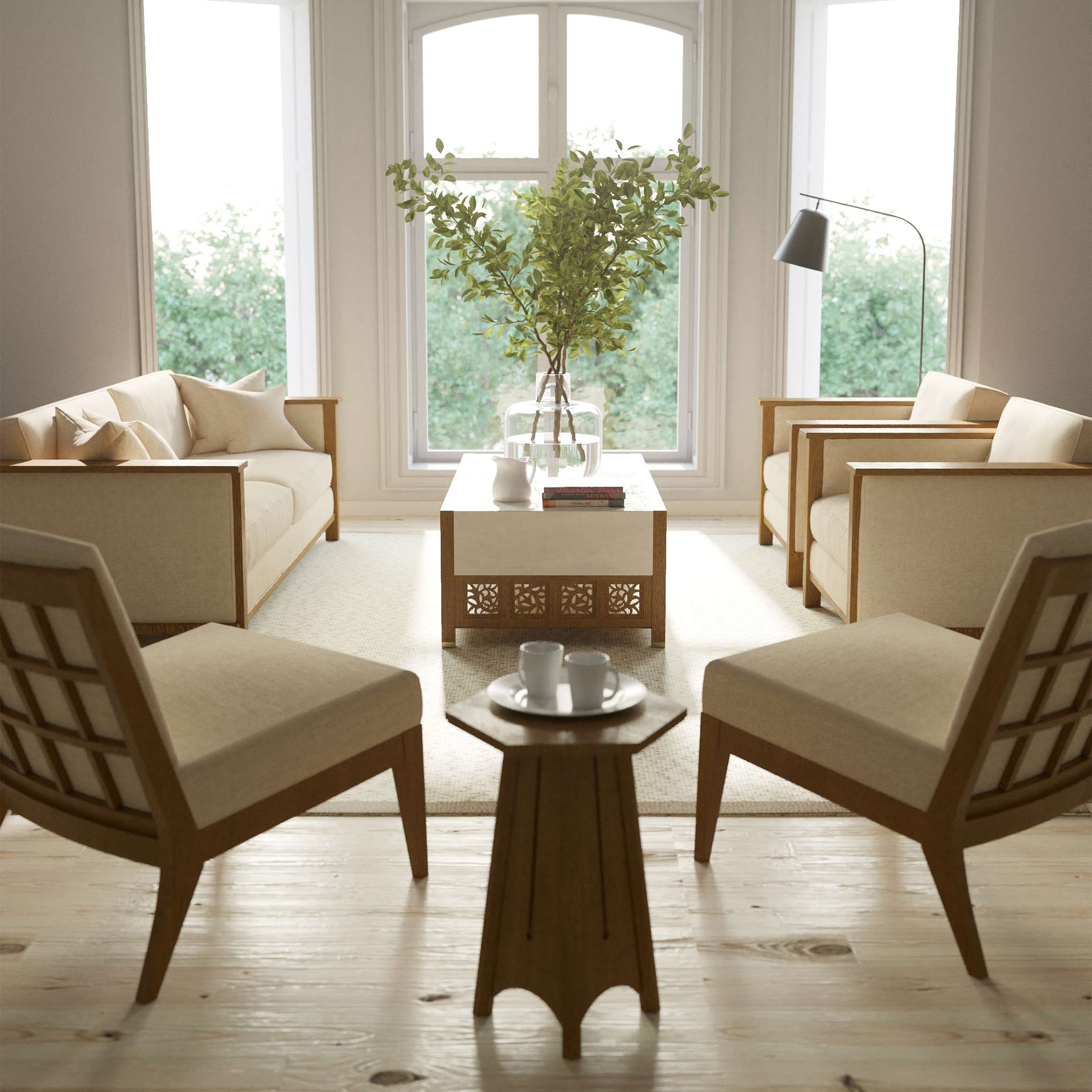 Surrey Hills Trellis Cocktail Table - Image 11