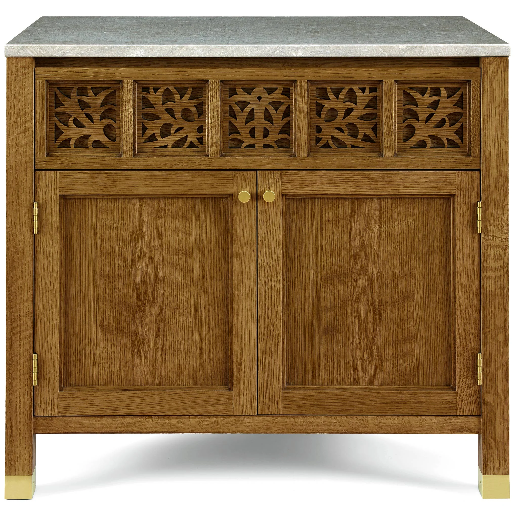 Surrey Hills Two-Door Nightstand, Stone Top - Image 2