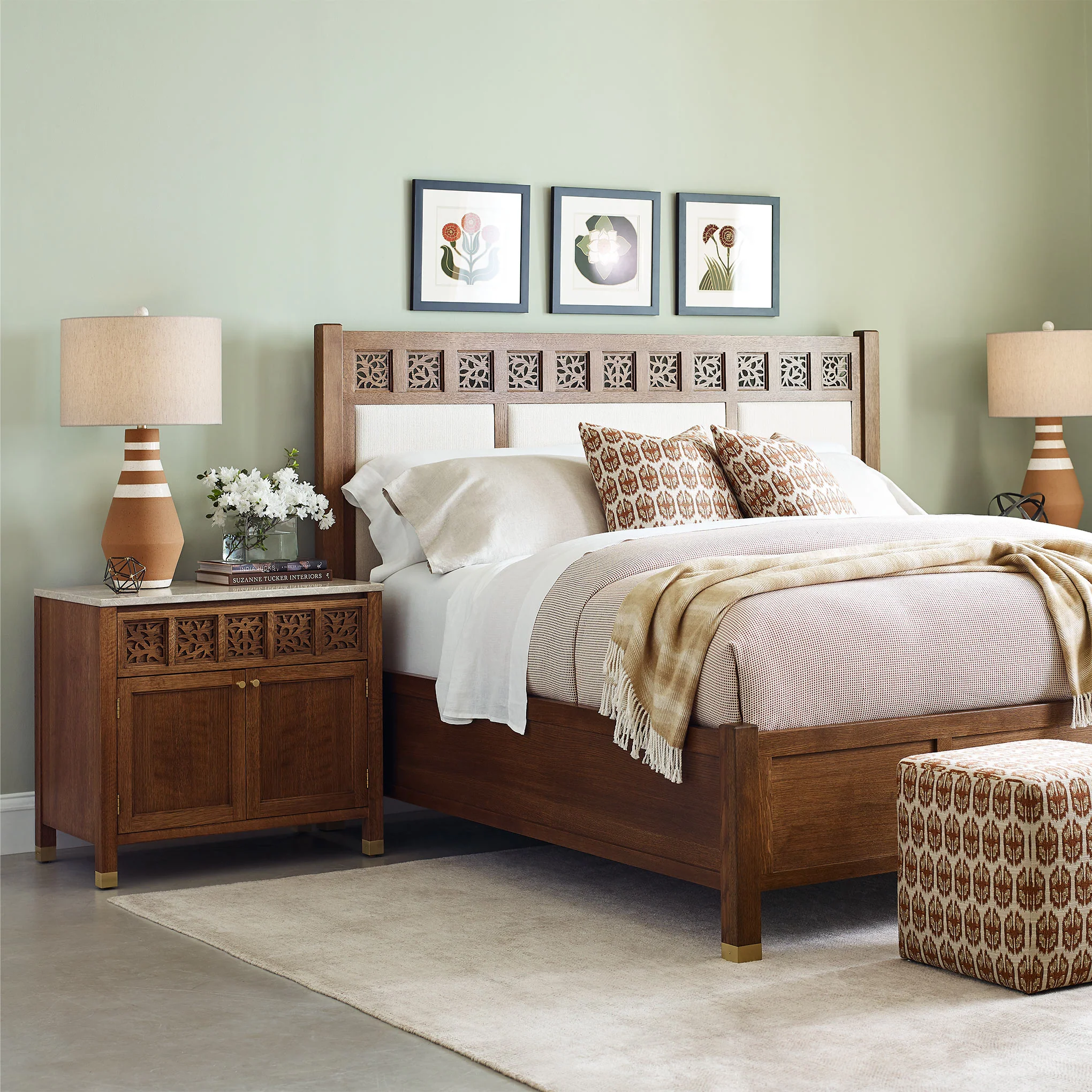 Surrey Hills Two-Door Nightstand, Stone Top - Image 7