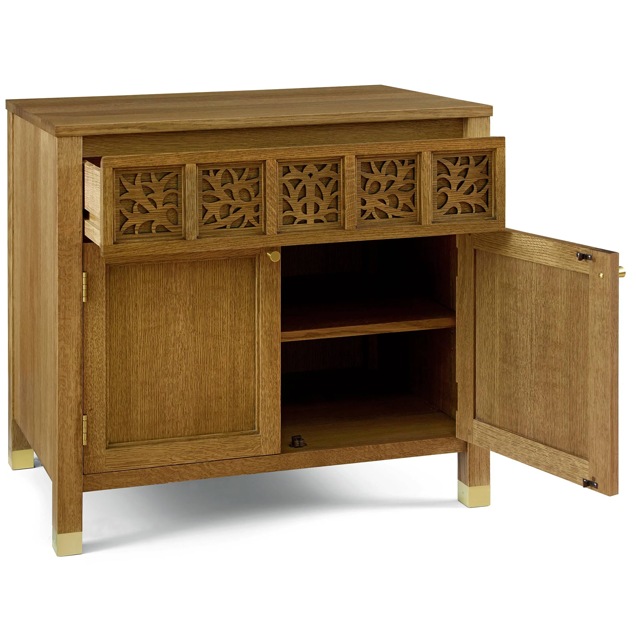 Surrey Hills Two-Door Nightstand, Wood Top - Image 3