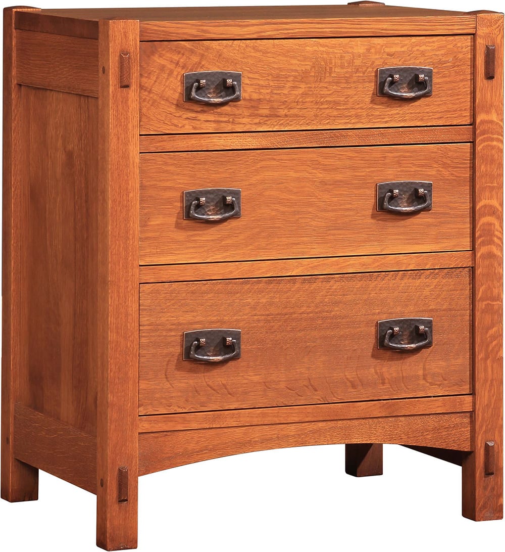 Three-Drawer Nightstand - Image 5