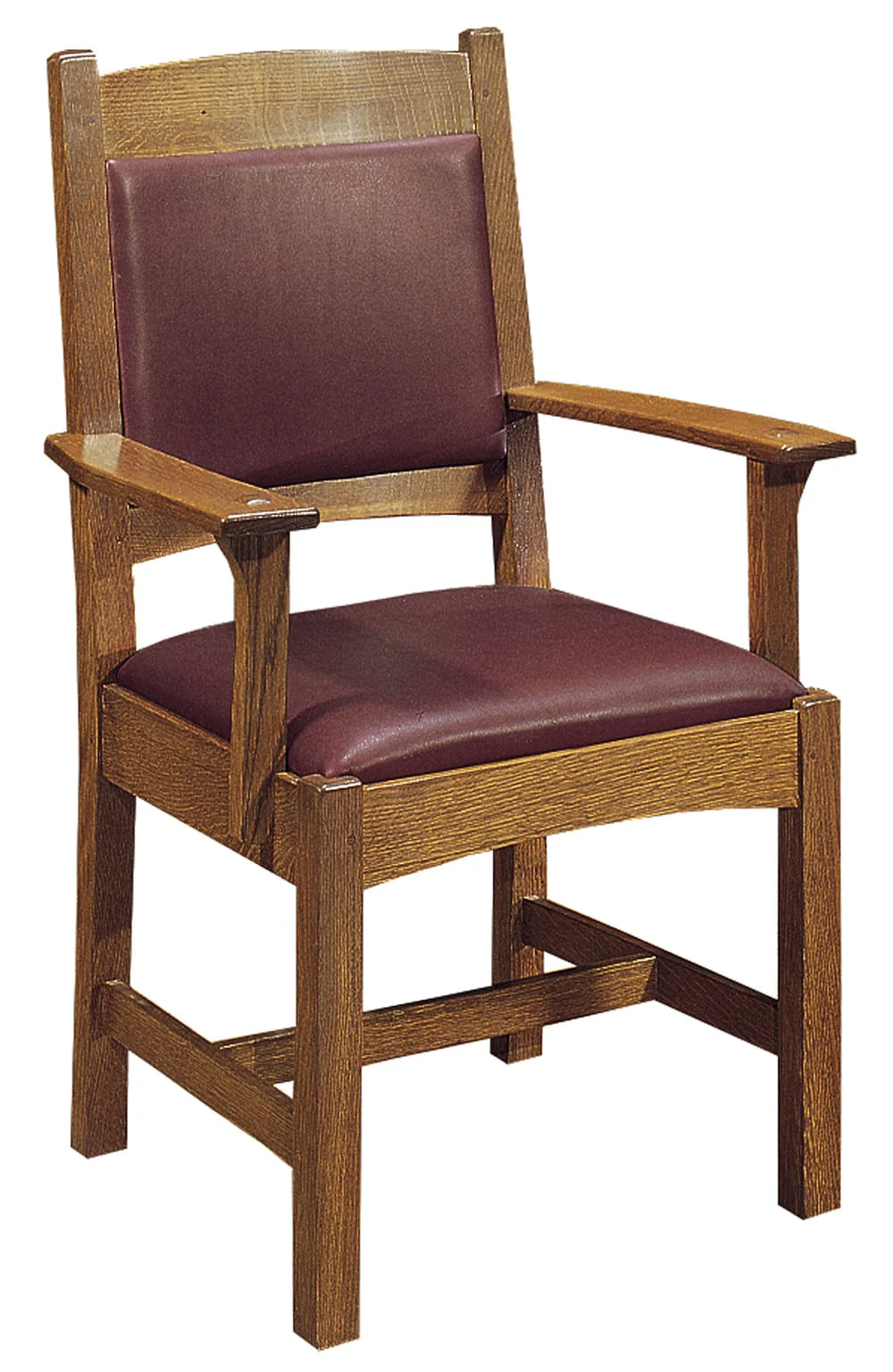 Upholstered Back Cottage Arm Chair