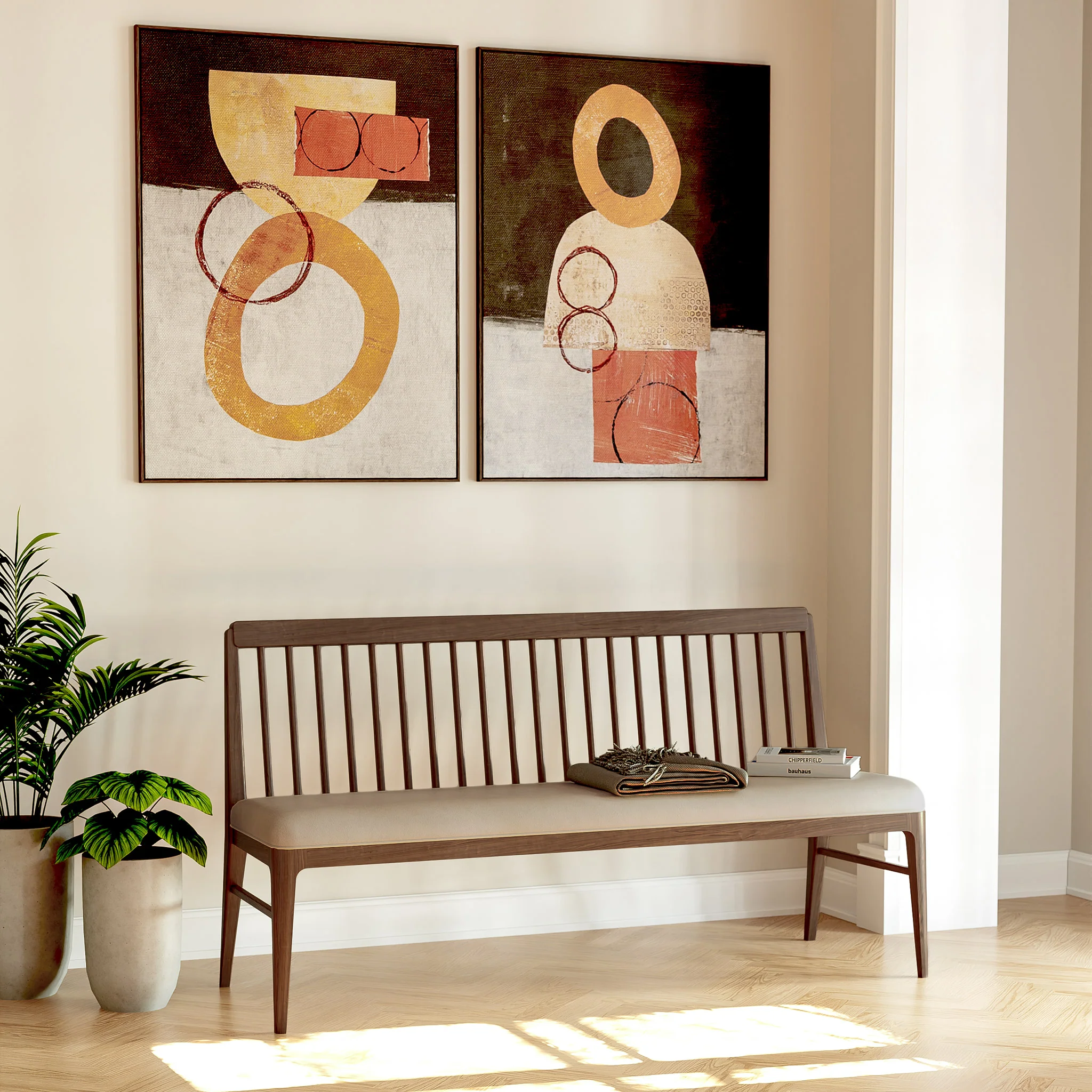 Walnut Grove Spindle Bench - Image 6