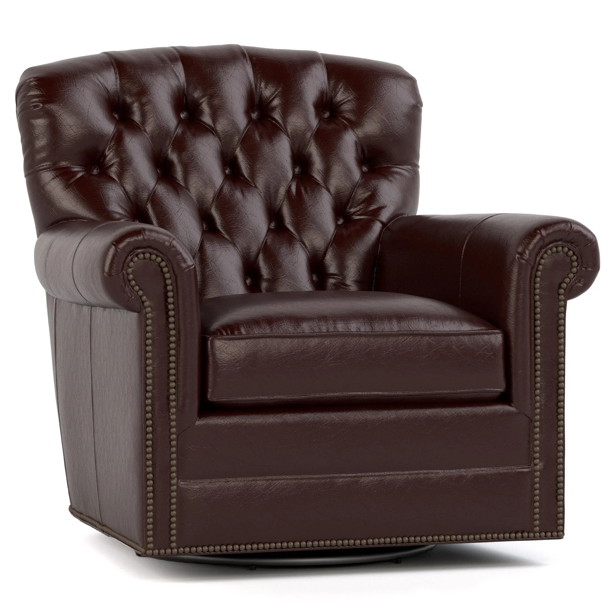 Wharton Tufted Swivel Chair - Image 3