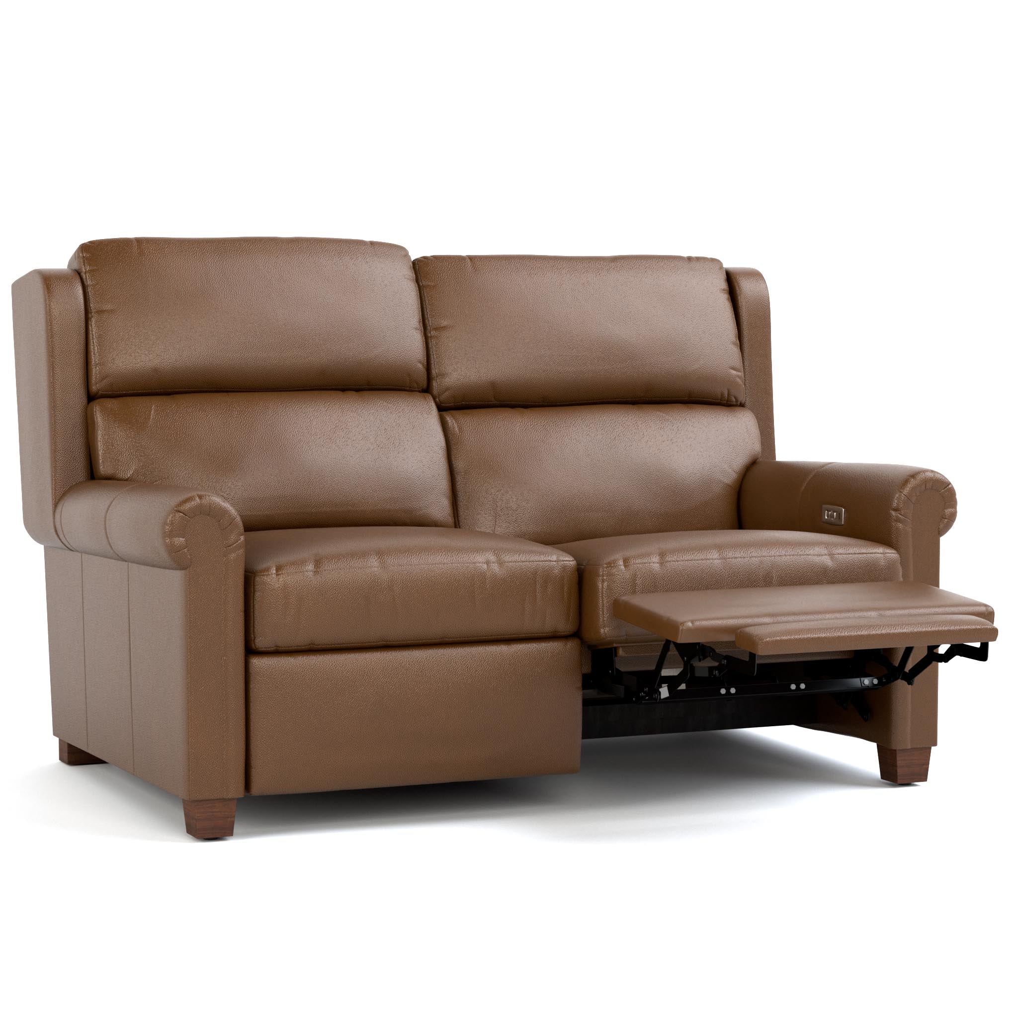 Woodlands Small Roll Arm Motion Loveseat - Image 6