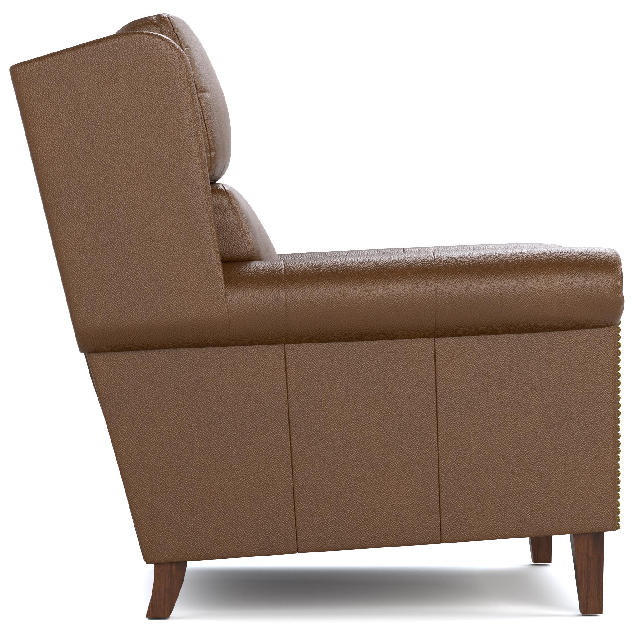 Woodlands Small Roll Arm Chair with Nails - Image 5