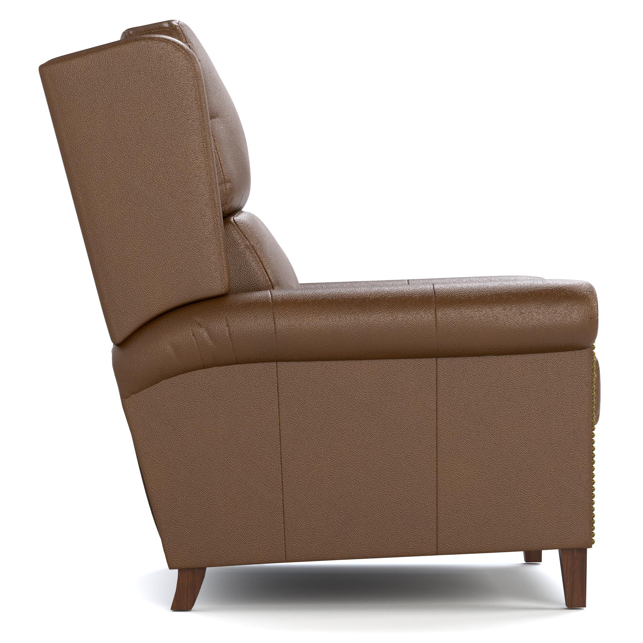 Woodlands Small Roll Arm Manual Recliner with Nails - Image 5