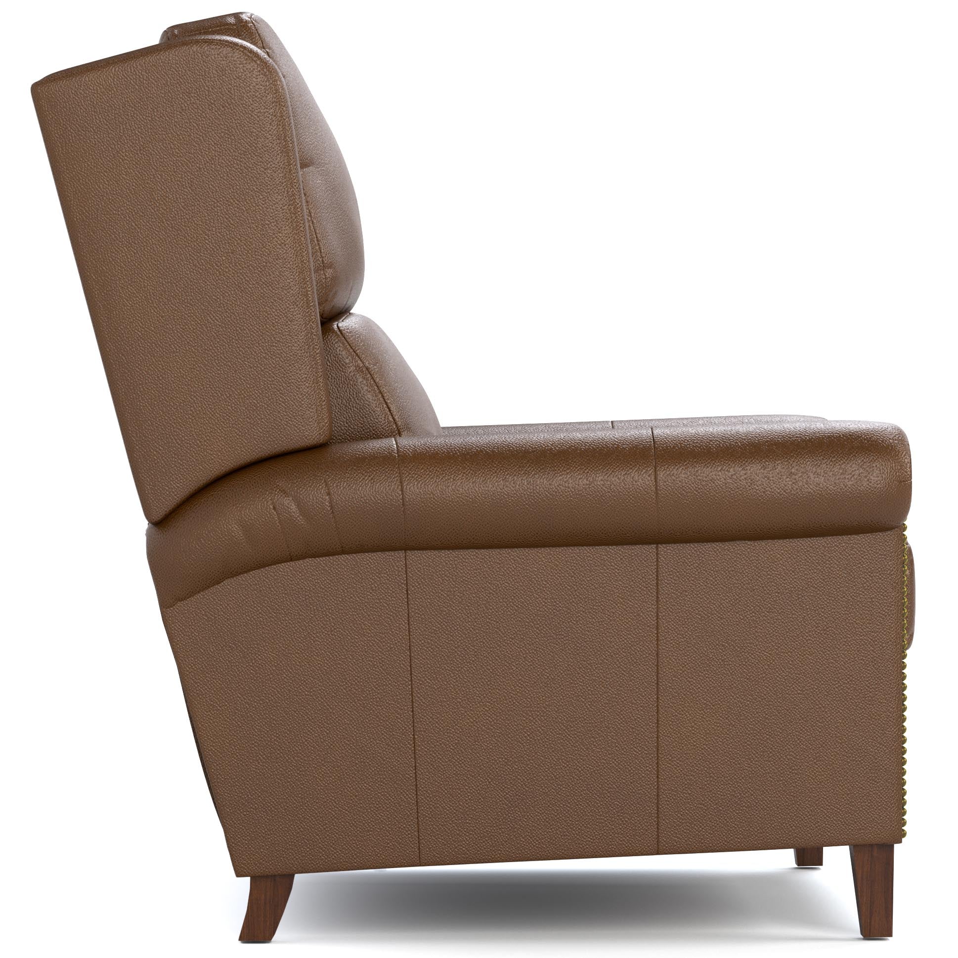 Woodlands Small Roll Arm Power Recliner with Nails - Image 5