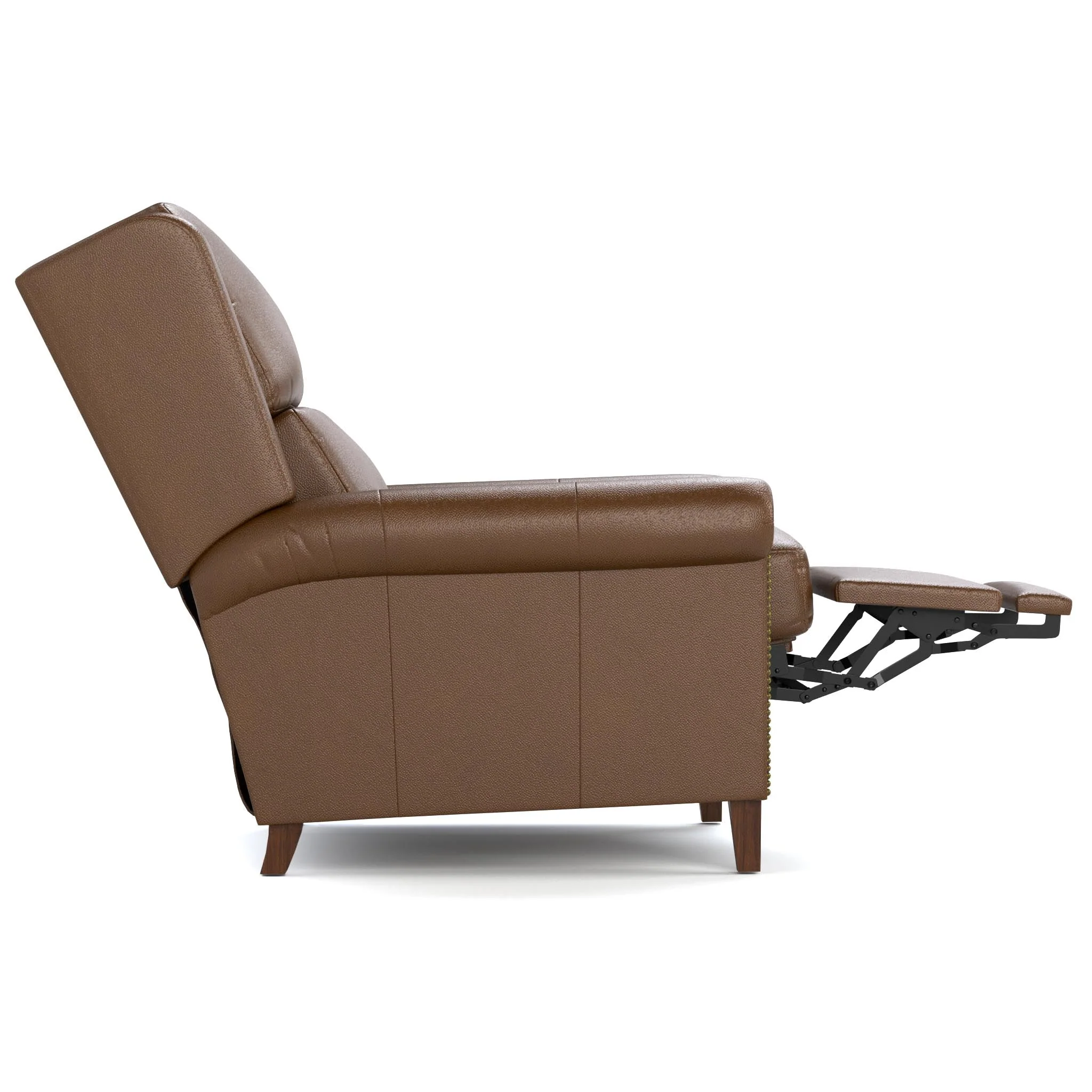 Woodlands Small Roll Arm Power Recliner with Nails - Image 7