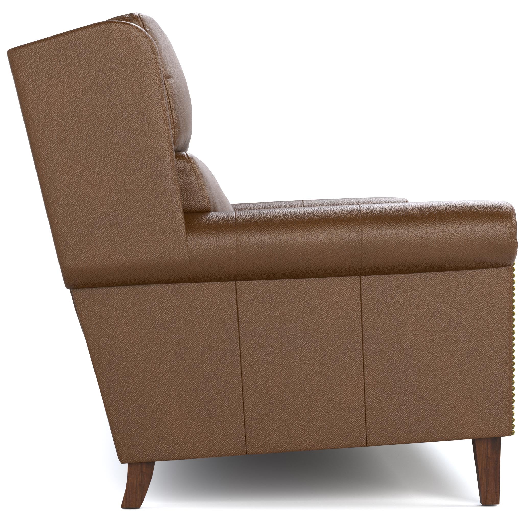 Woodlands Small Roll Arm Sofa with Nails - Image 5