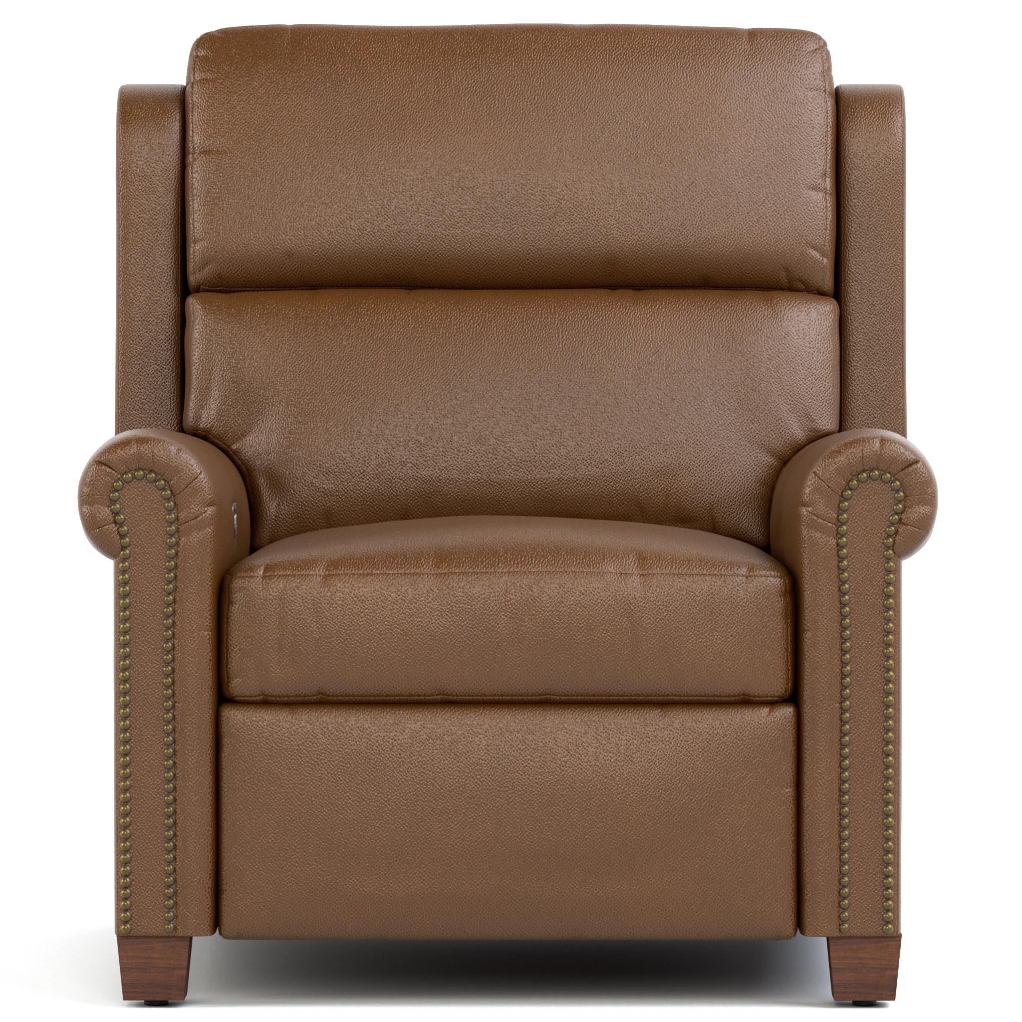 Woodlands Small Roll Arm Wall Recliner with Nails - Image 4