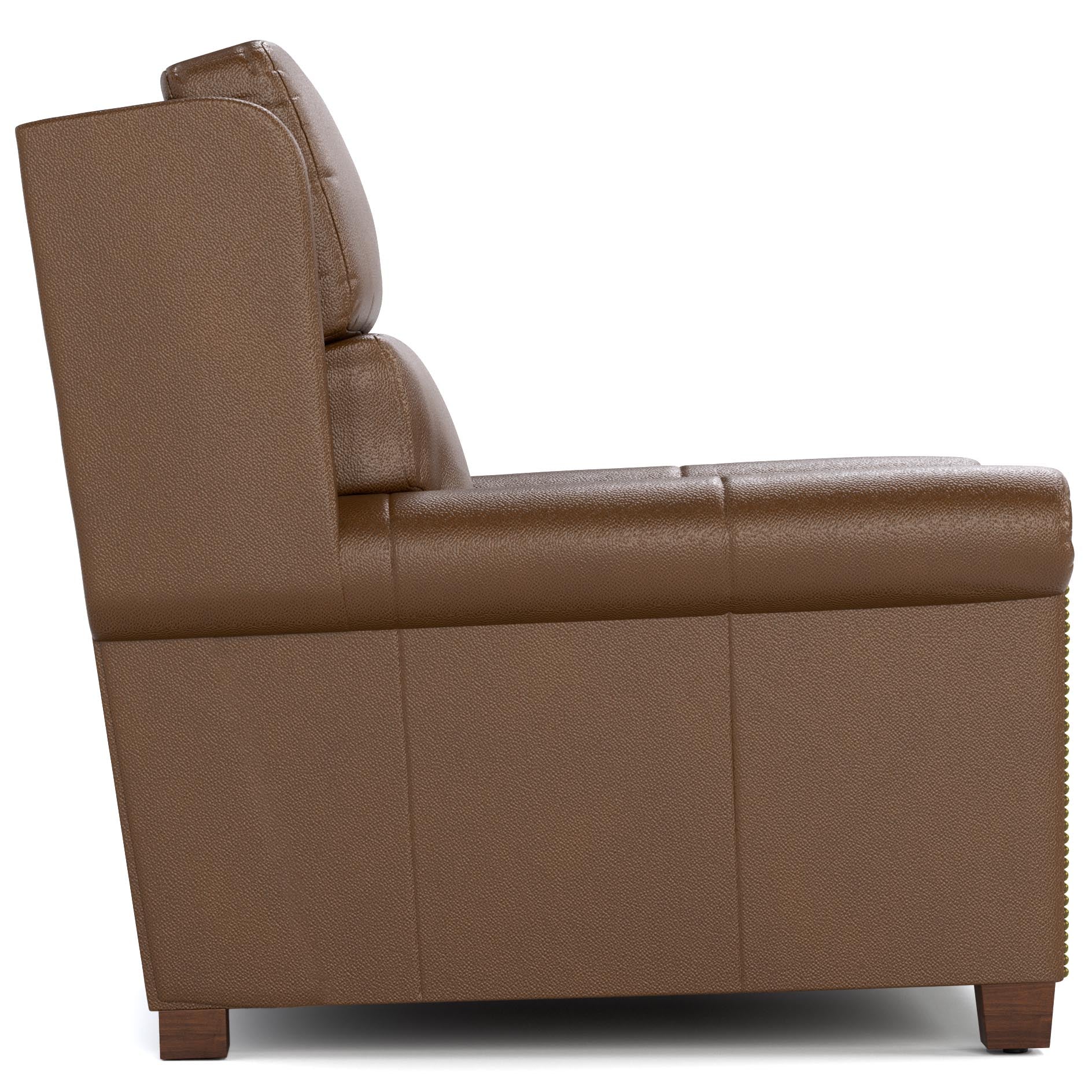 Woodlands Small Roll Arm Wall Recliner with Nails - Image 5