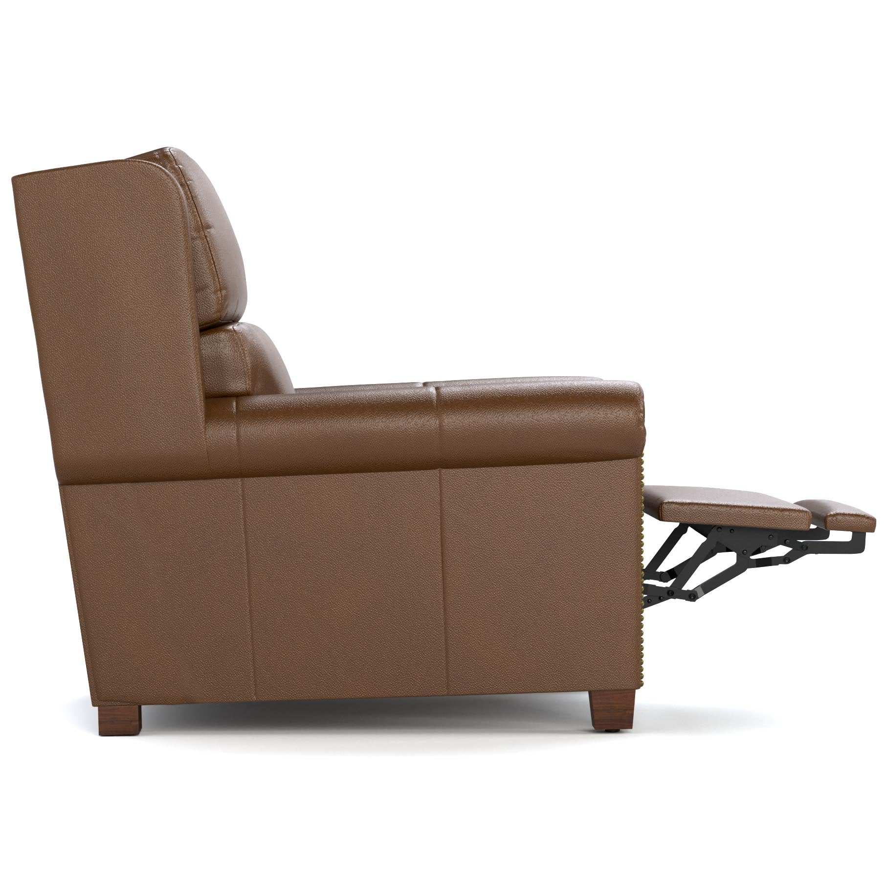Woodlands Small Roll Arm Wall Recliner with Nails - Image 7